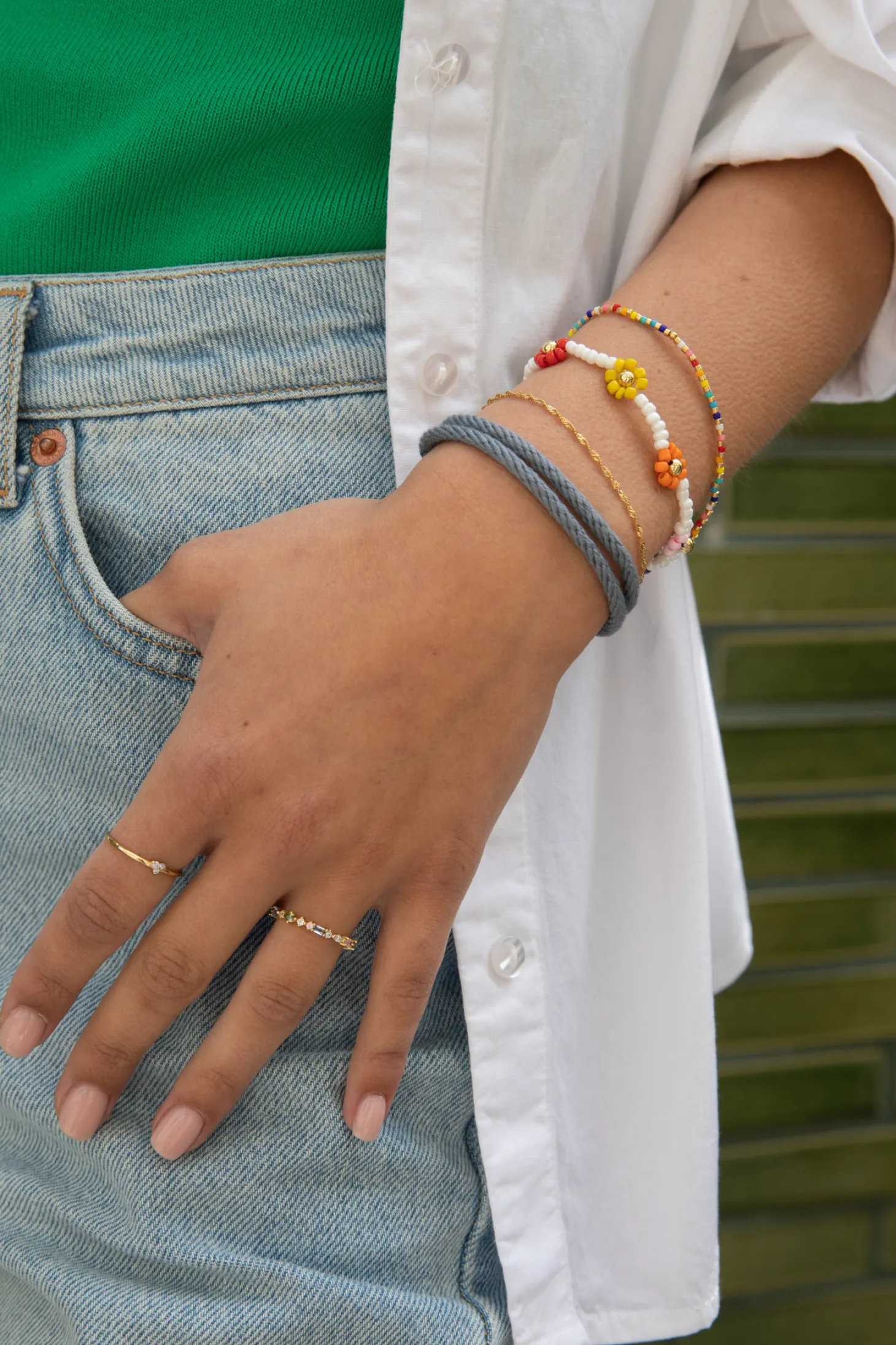 Les Soeurs Armband Feliz Love Pearl Fashion