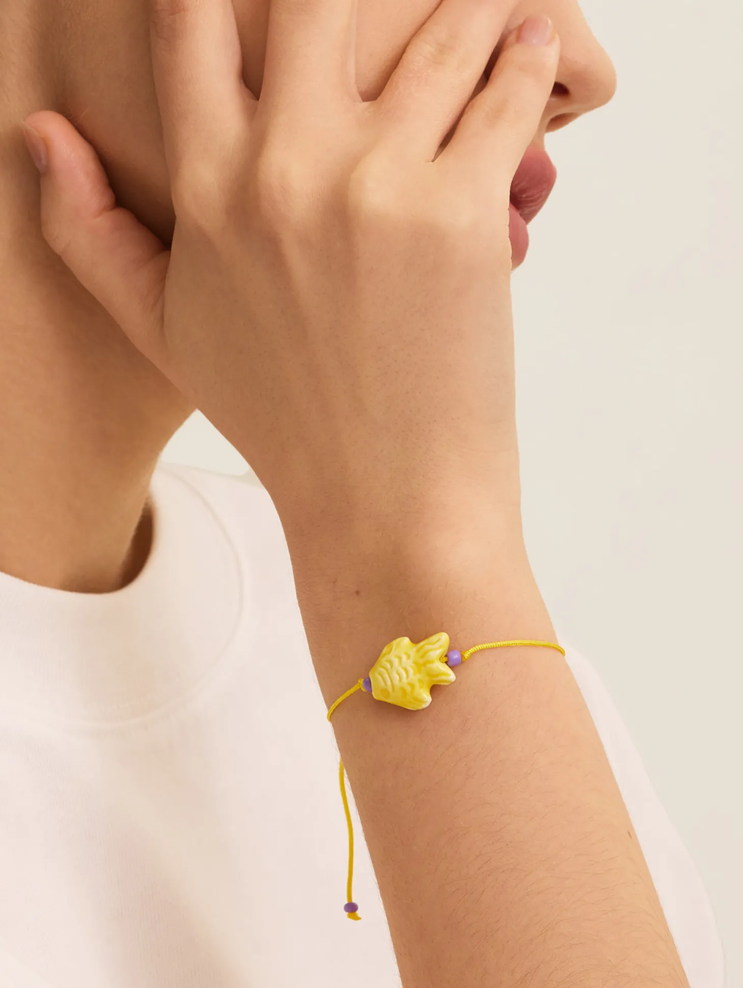 Les Soeurs Armband Frenna Fish Yellow Cheap