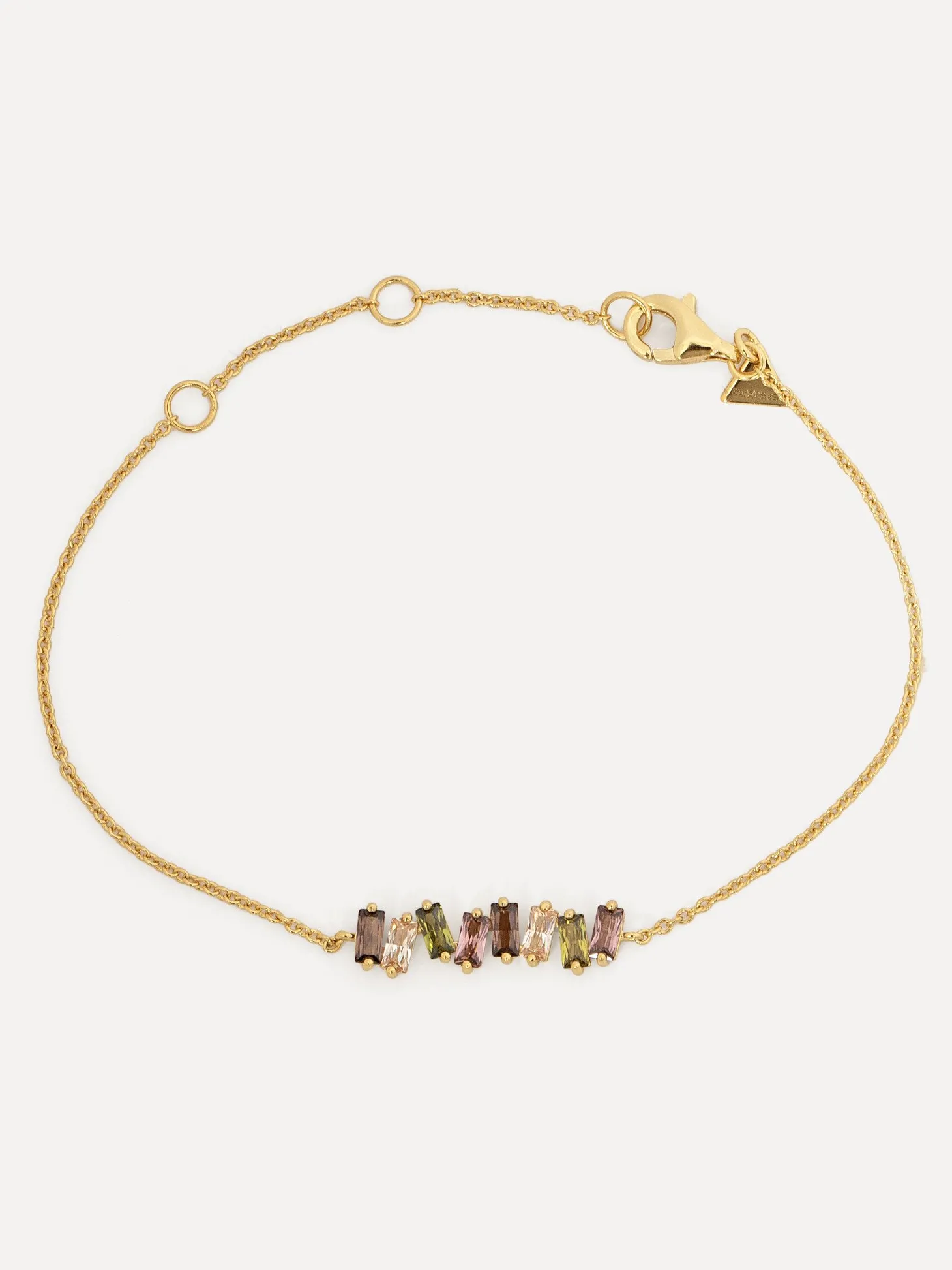 Les Soeurs Armband Harry Baguette Gold Multicolor New