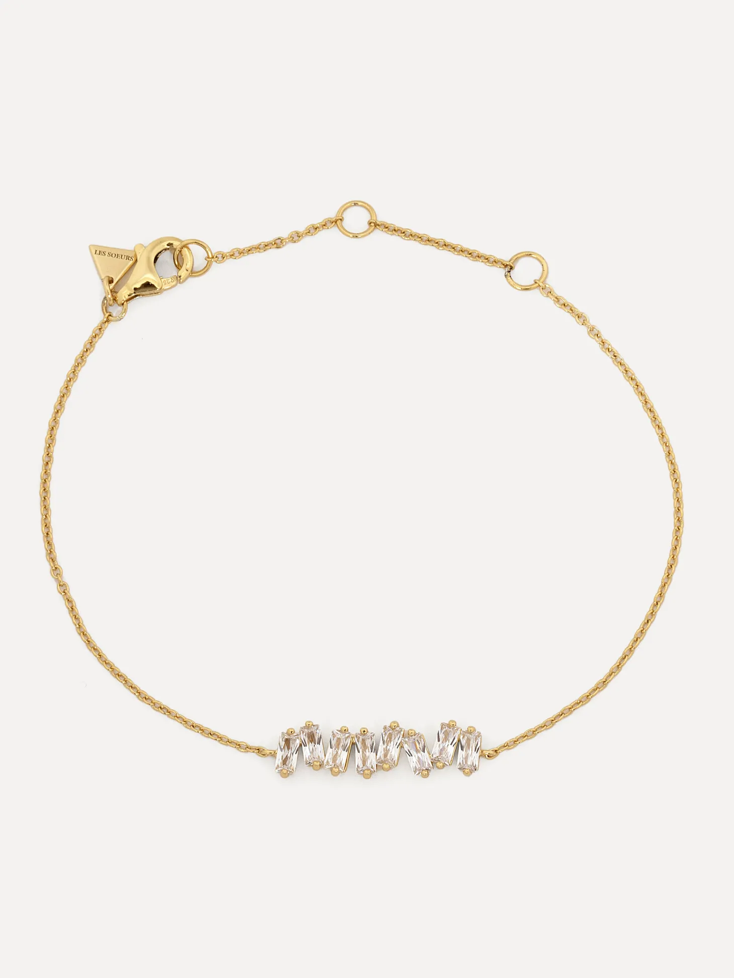 Les Soeurs Armband Harry Baguette Gold Clear Store