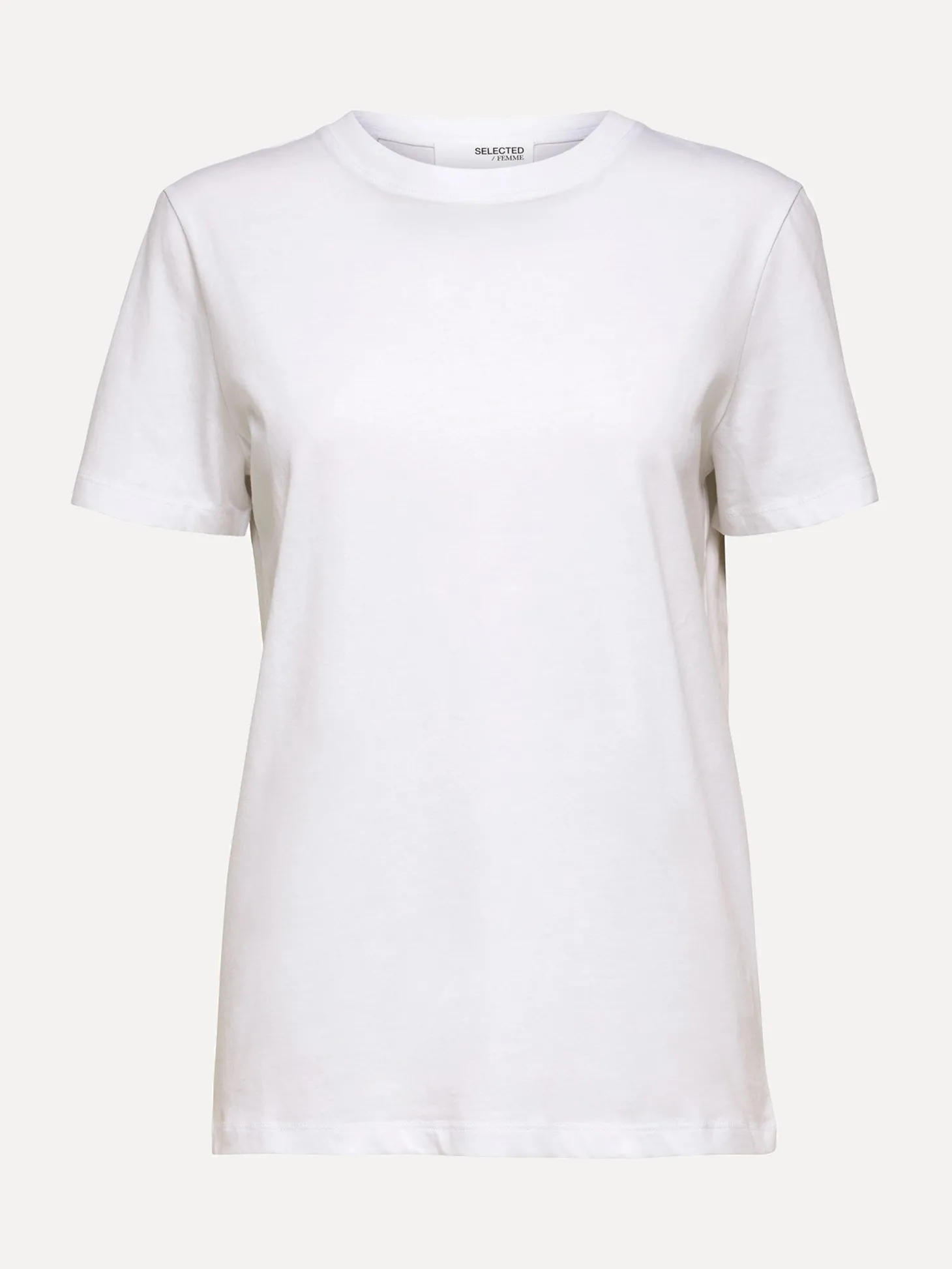 Selected Basic T-Shirt Bright White Sale
