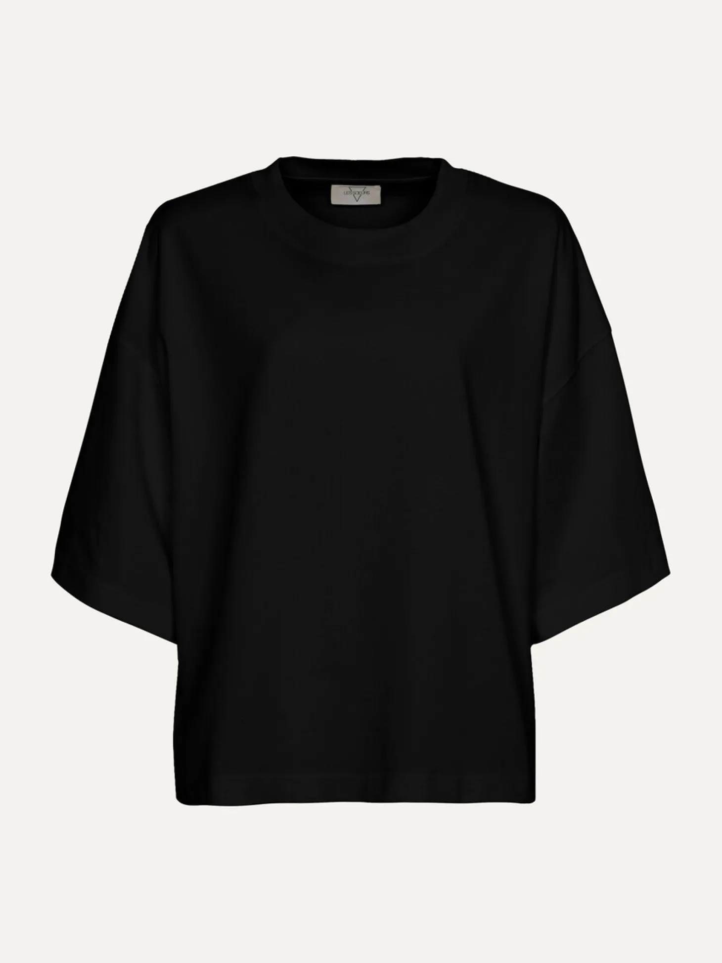 Les Soeurs Boxy T-Shirt Tiara Black Sale