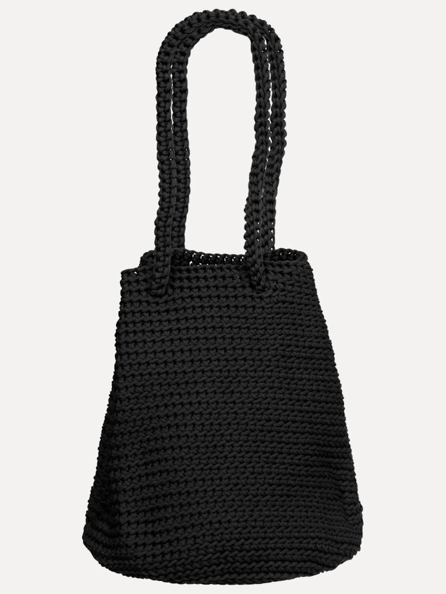 Les Soeurs Crochet Shopper Ellie Black New