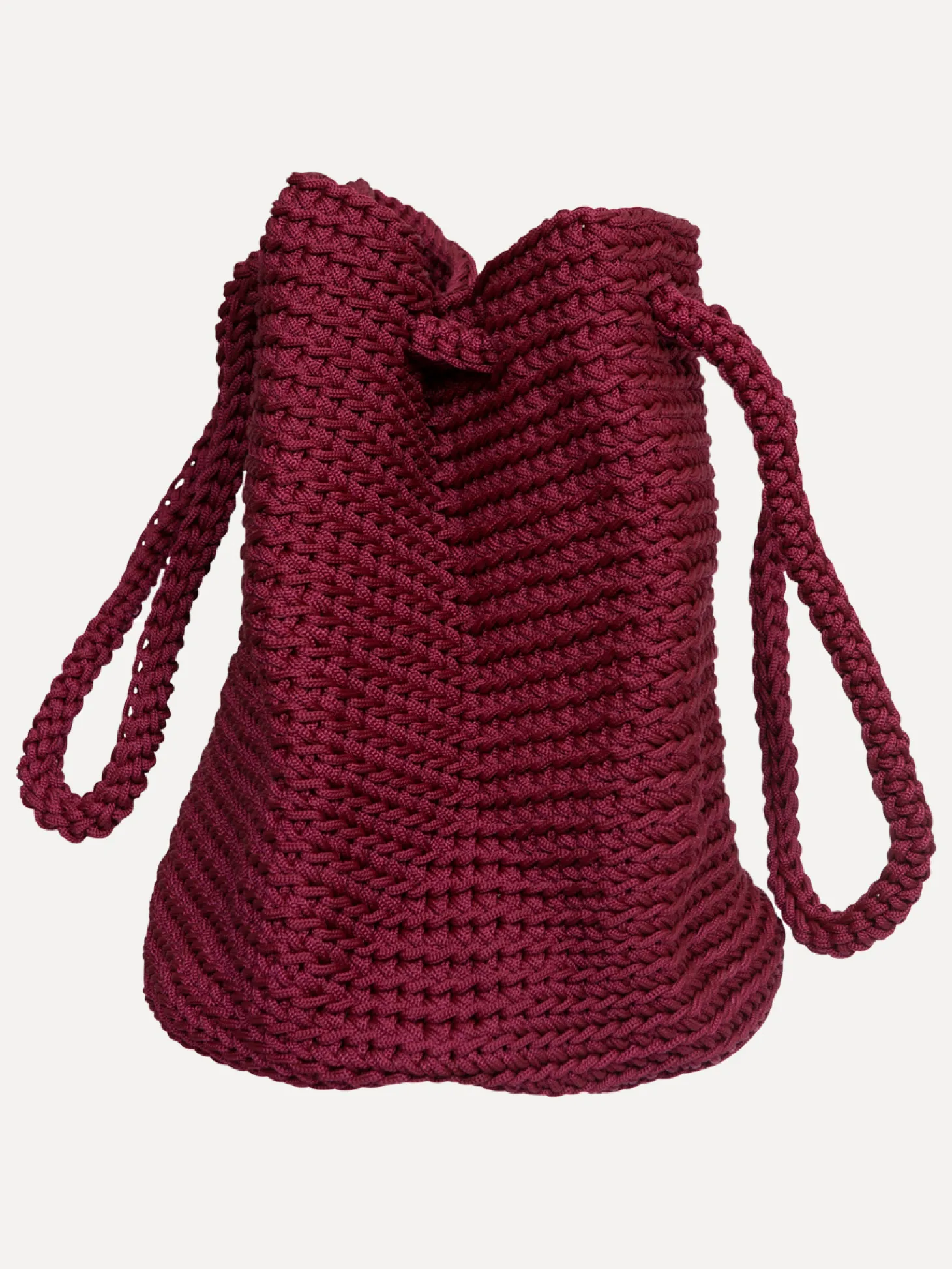 Les Soeurs Crochet Shopper Ellie Bordeaux Clearance
