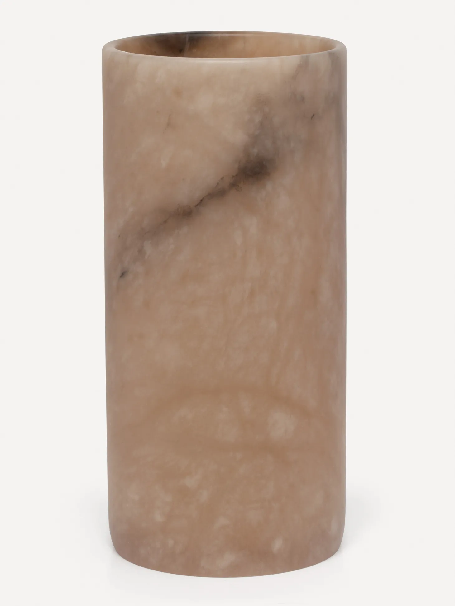 Les Soeurs Cylinder Alabaster Kaarsenhouder (Extra Large) Tabac Cheap