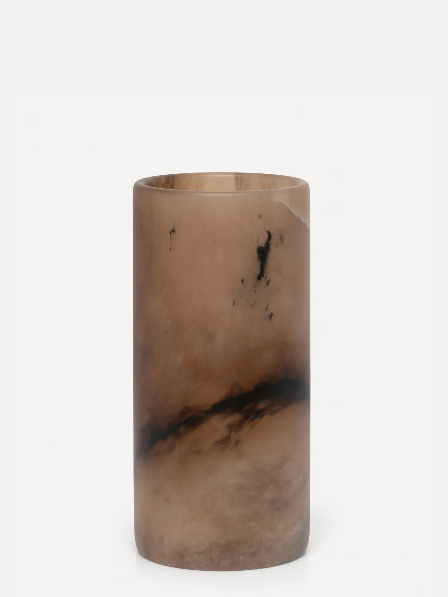 Les Soeurs Cylinder Alabaster Kaarsenhouder (Medium) Tabac Outlet