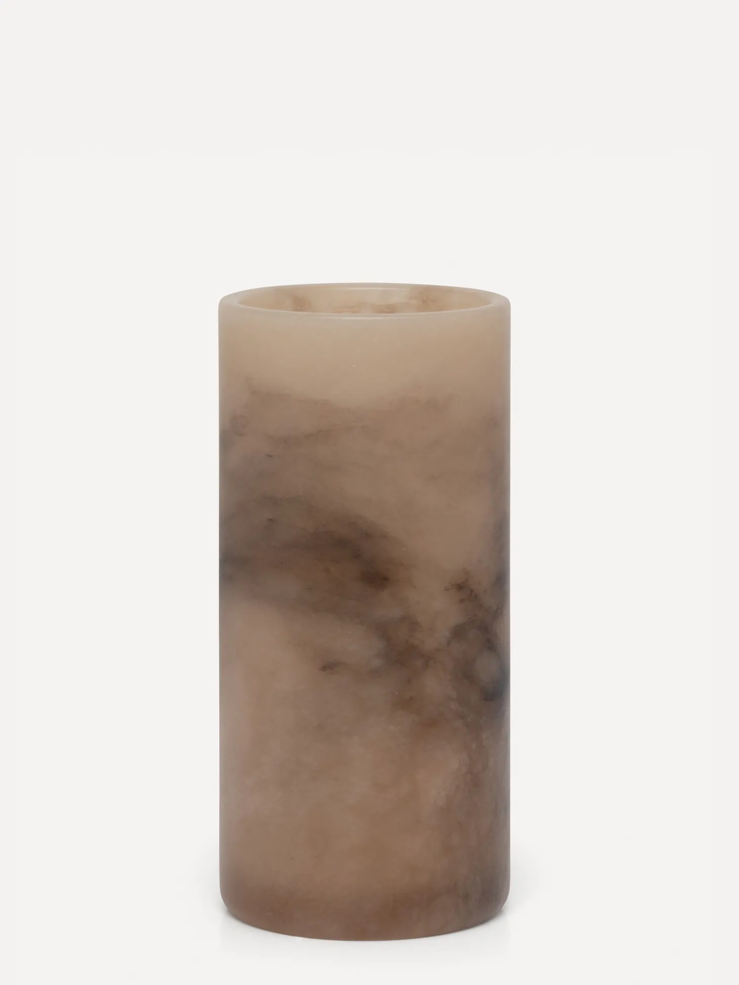 Les Soeurs Cylinder Alabaster Kaarsenhouder (Medium) Tabac Outlet