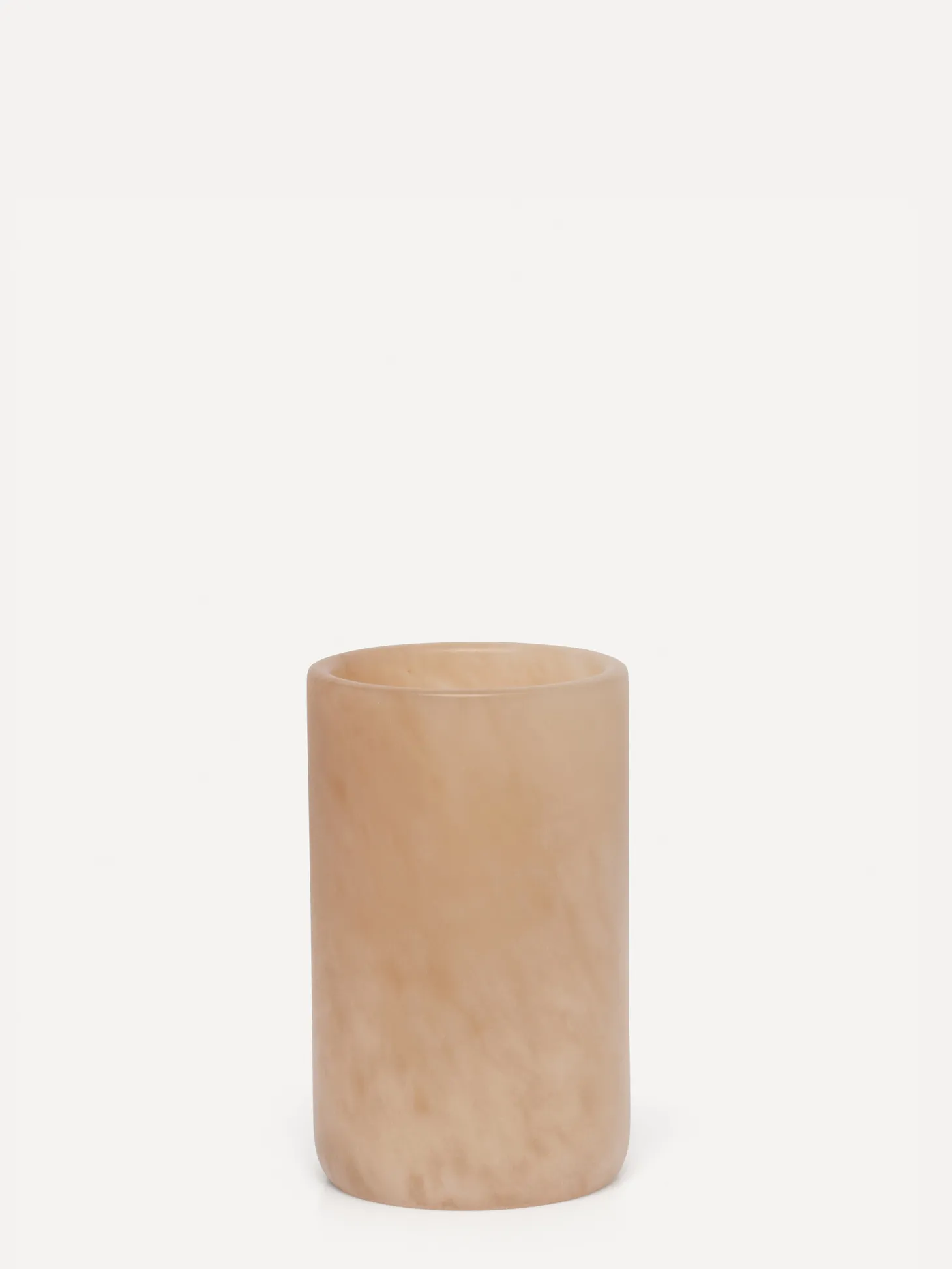 Les Soeurs Cylinder Alabaster Kaarsenhouder (Small) Tabac Sale