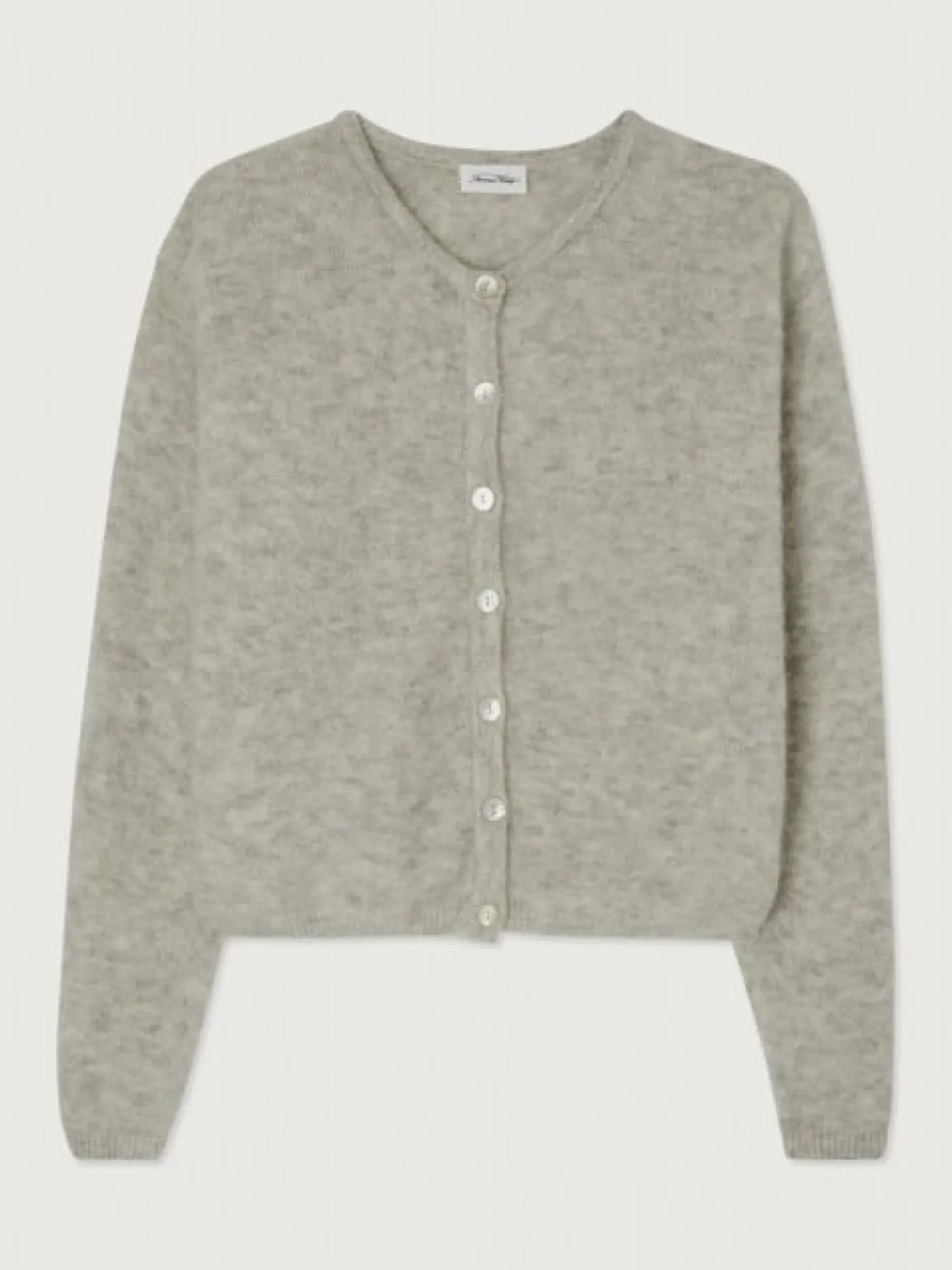 American Vintage Gebreide Cardigan Vitow Gris Claire Chine New