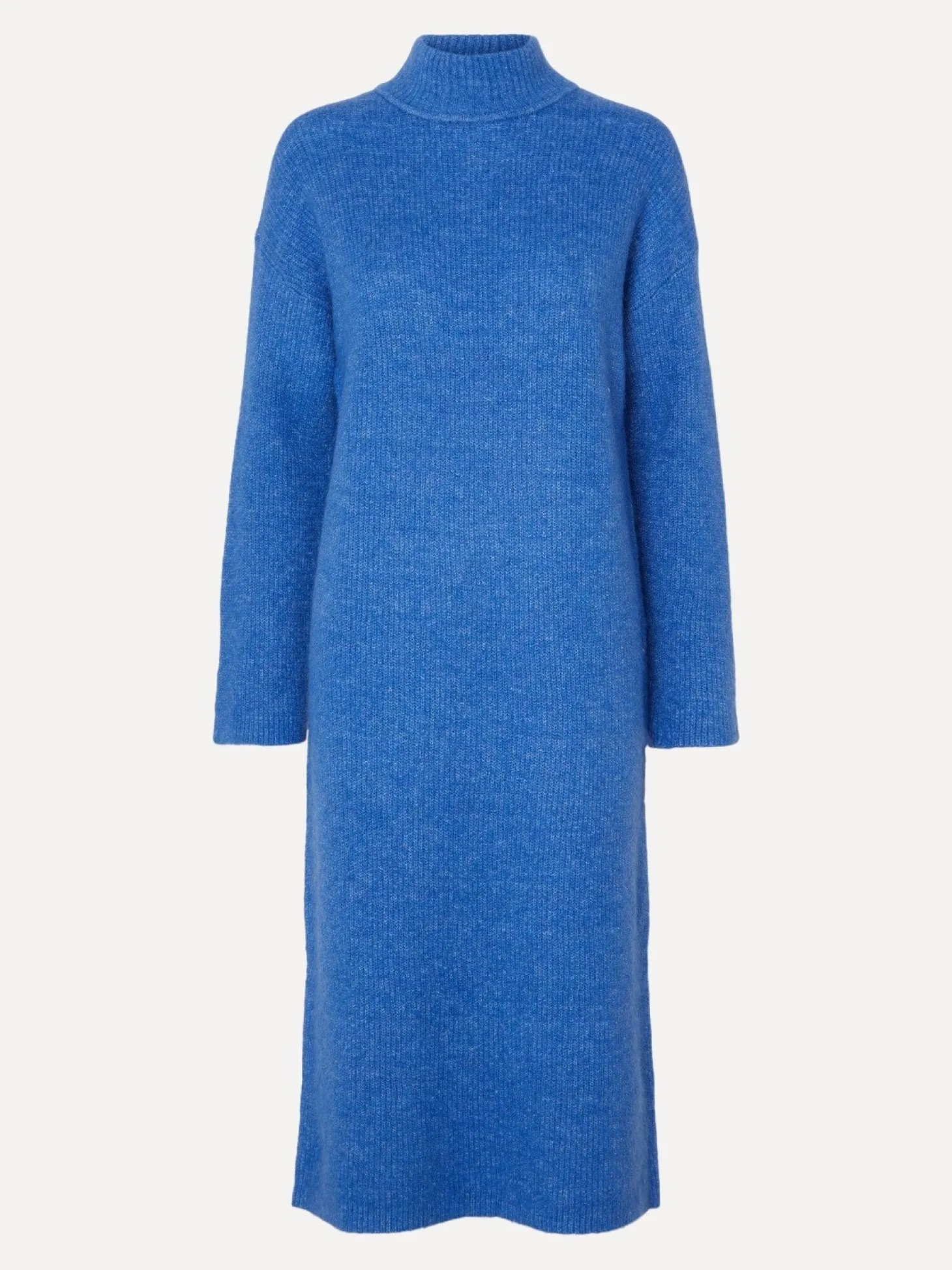 Selected Gebreide Midi Jurk Maline Nebulas Blue Discount
