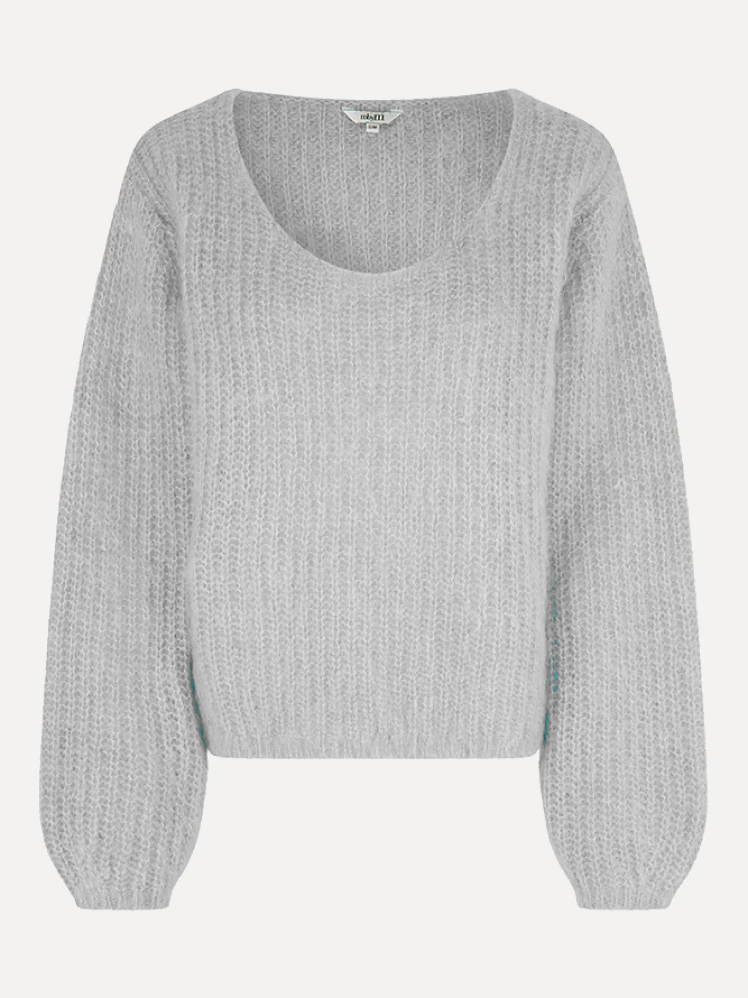 MBYM Gebreide Trui Corucci Letizia Light Grey Melange Fashion