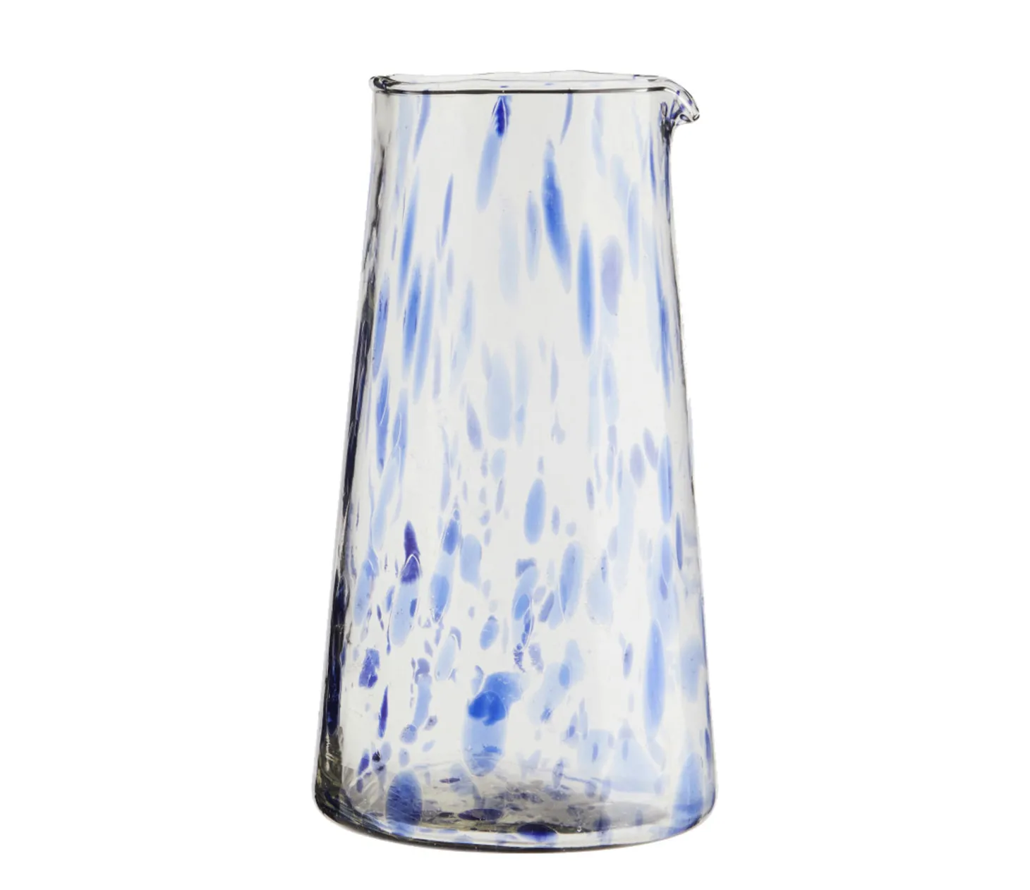 Madam Stoltz Glazen Kan Clear Blue Outlet