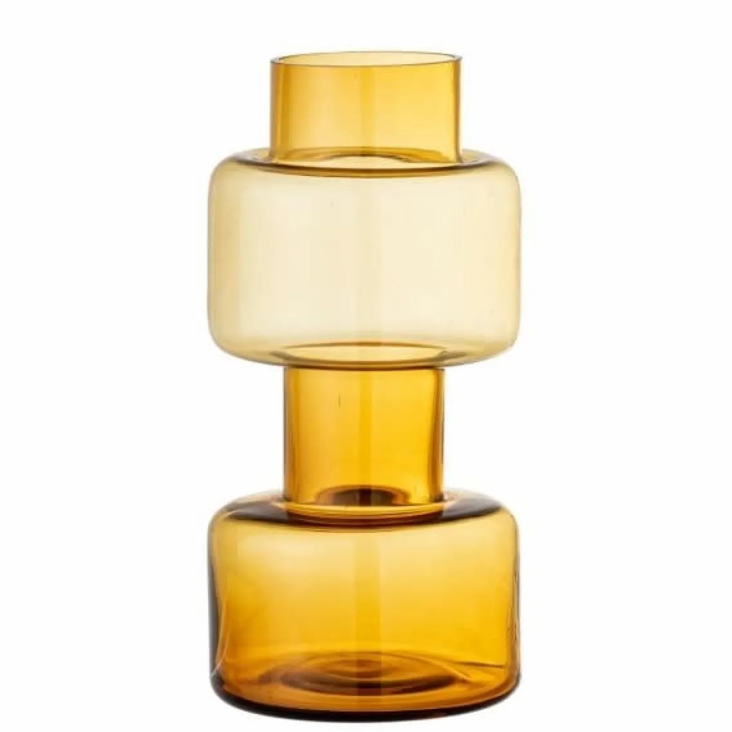 Bloomingville Glazen Vaas Benette Yellow Discount