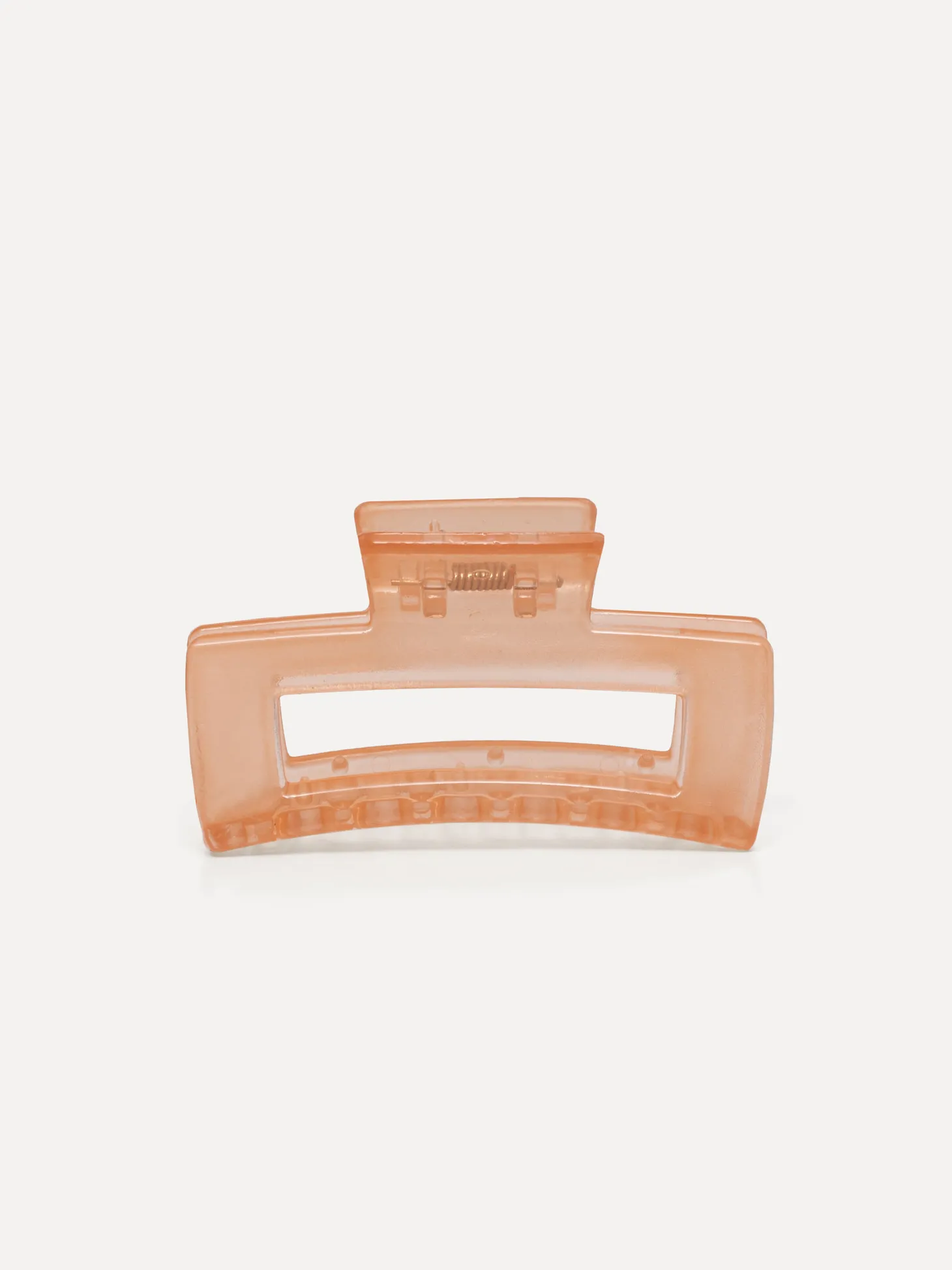 Les Soeurs Hair Clip Rectangle Peach Cheap