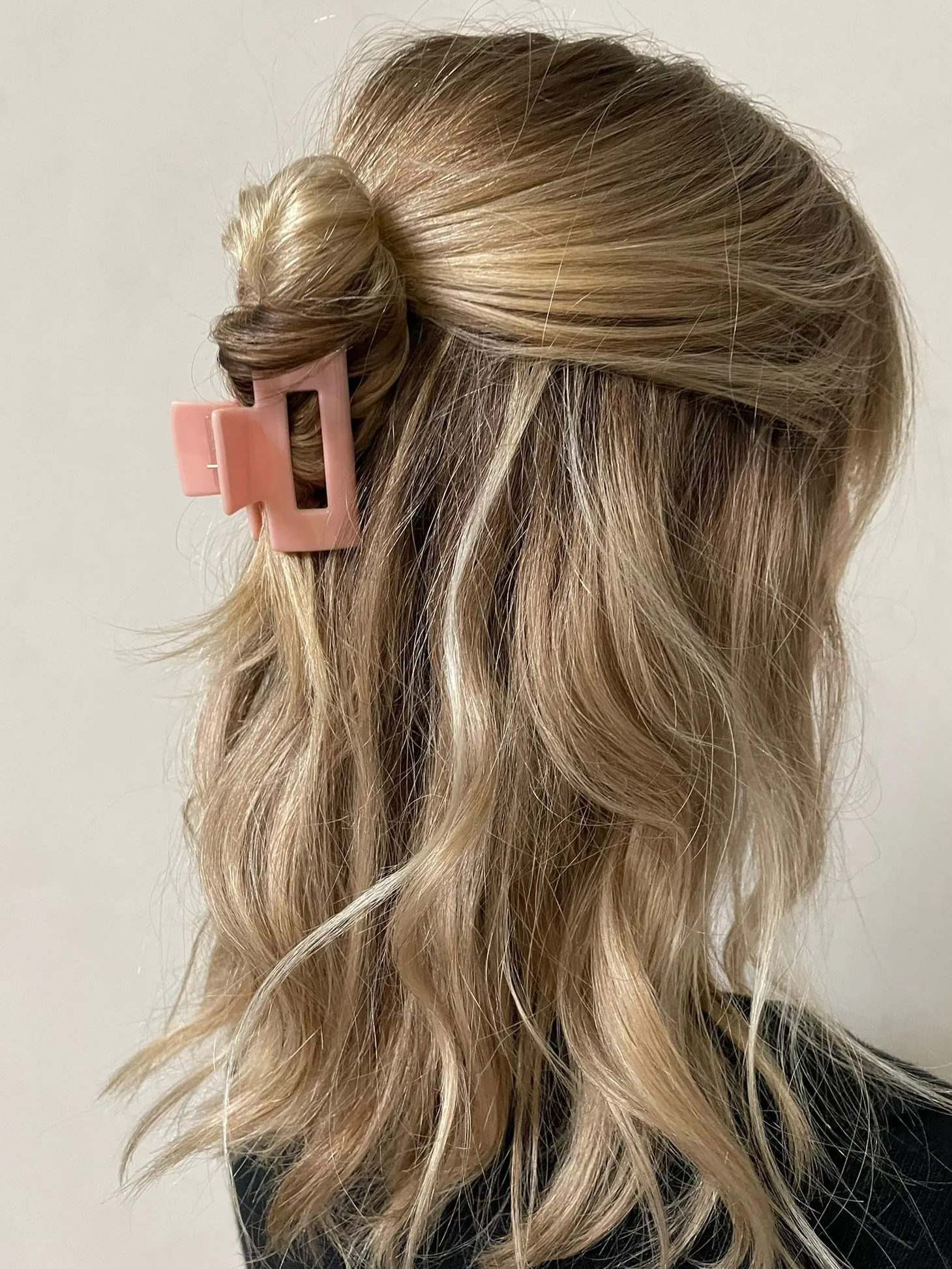 Les Soeurs Hair Clip Rectangle Light Pink Best