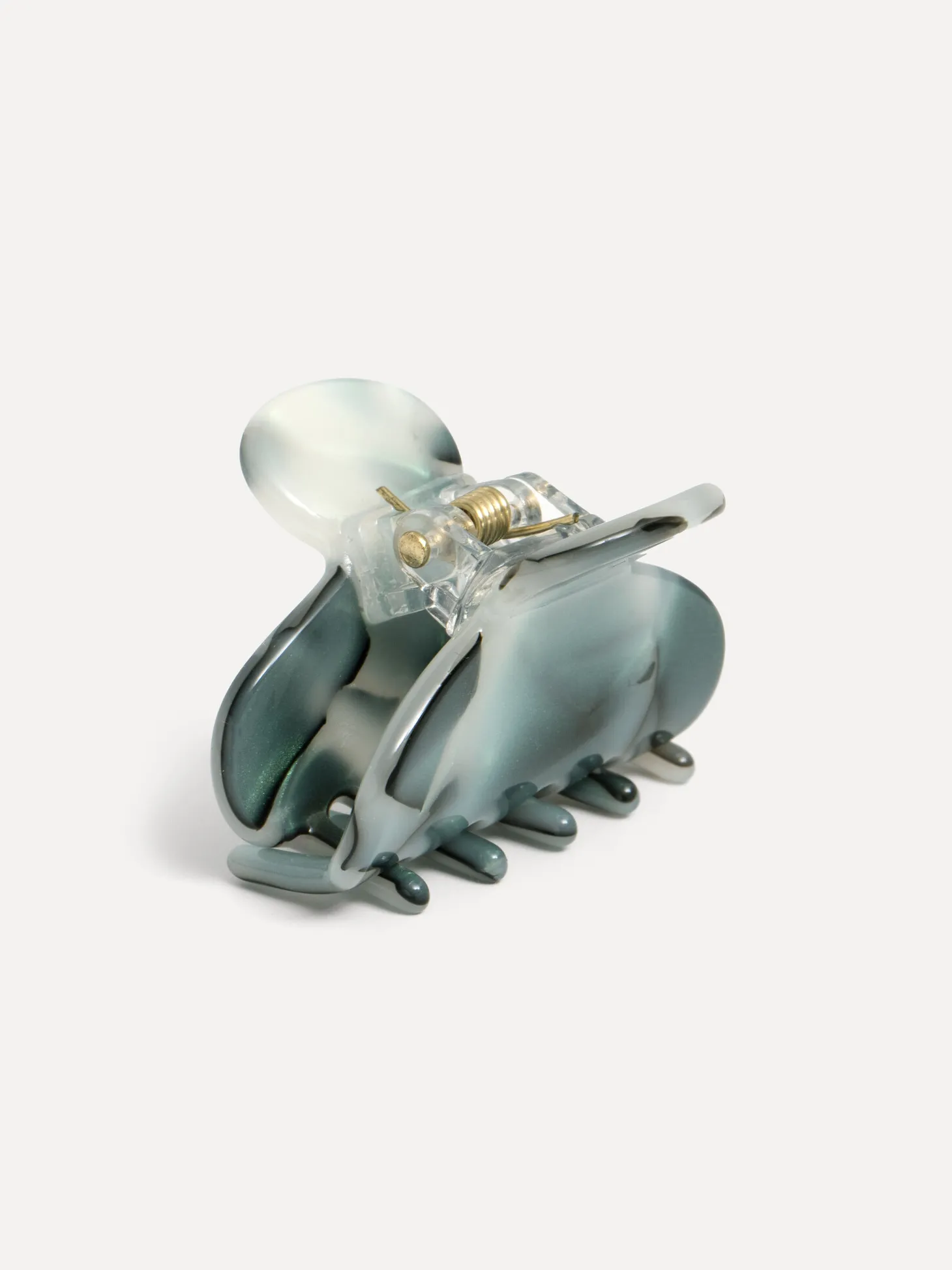 Les Soeurs Hair Clip Round Dark Green Discount