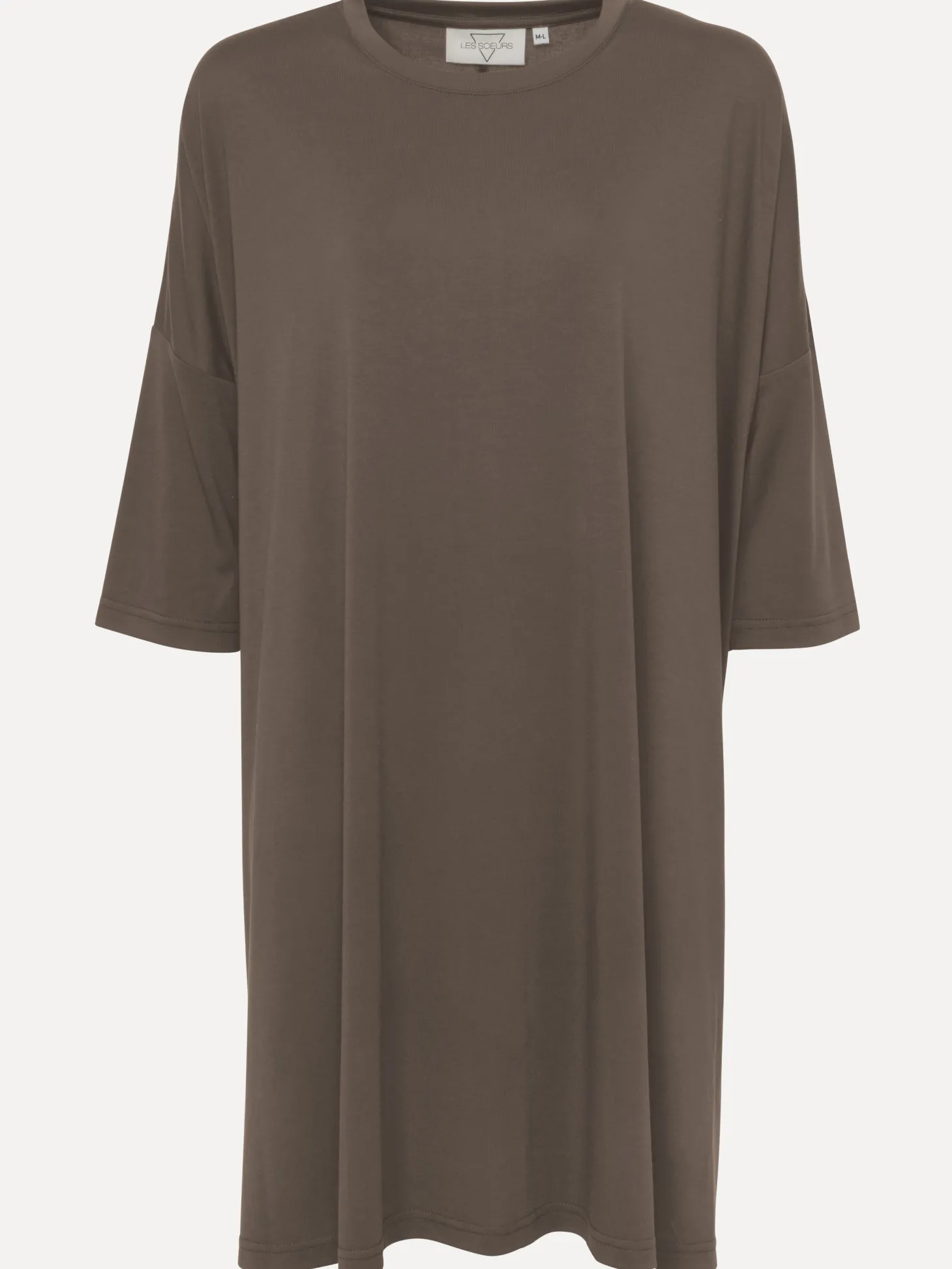 jersey_jurk_amy_6.webp Les Soeurs Jersey Jurk Amy Mokka Outlet
