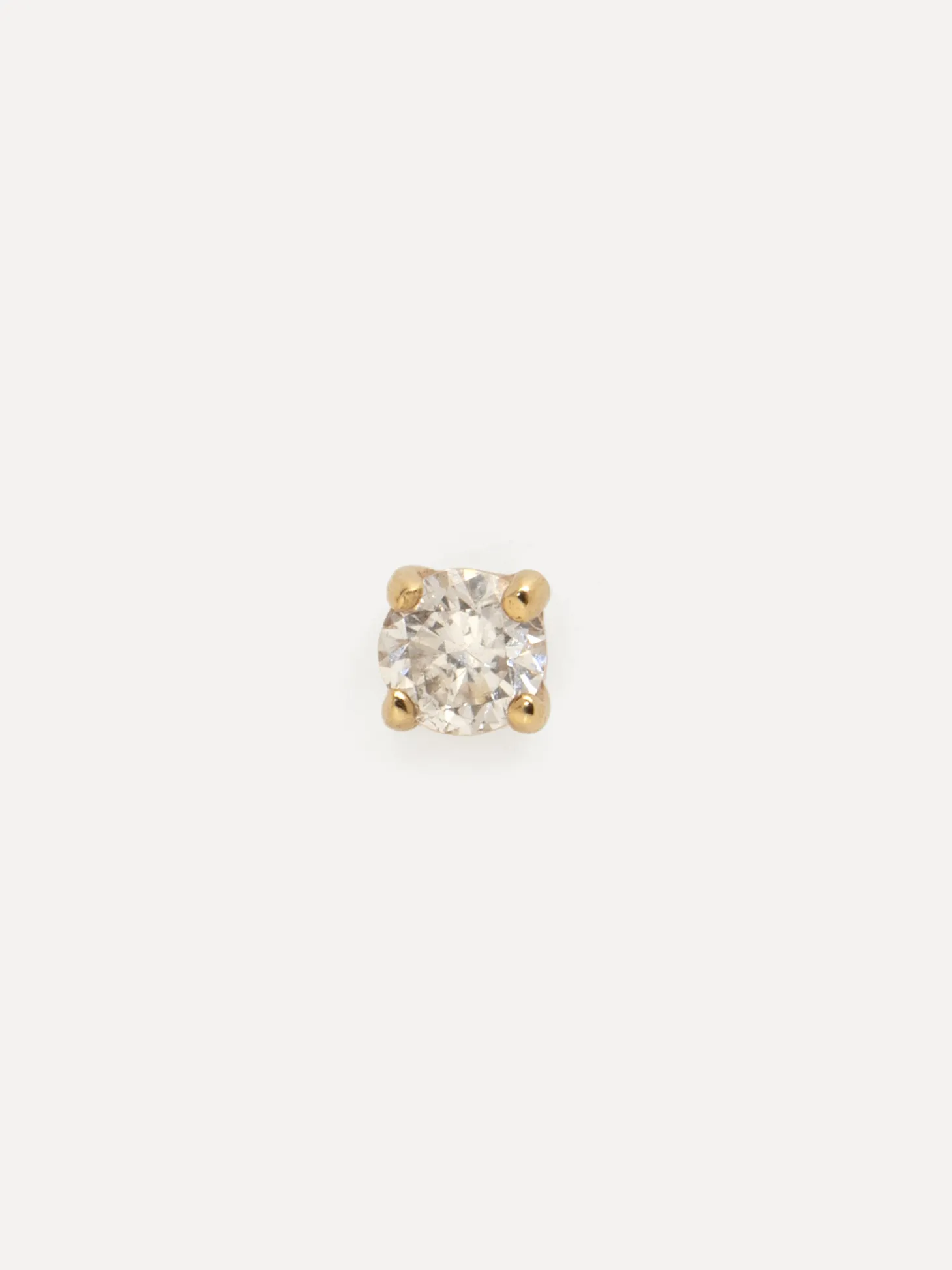 Les Soeurs 14K Oorbel Joe One Diamond Gold Fashion