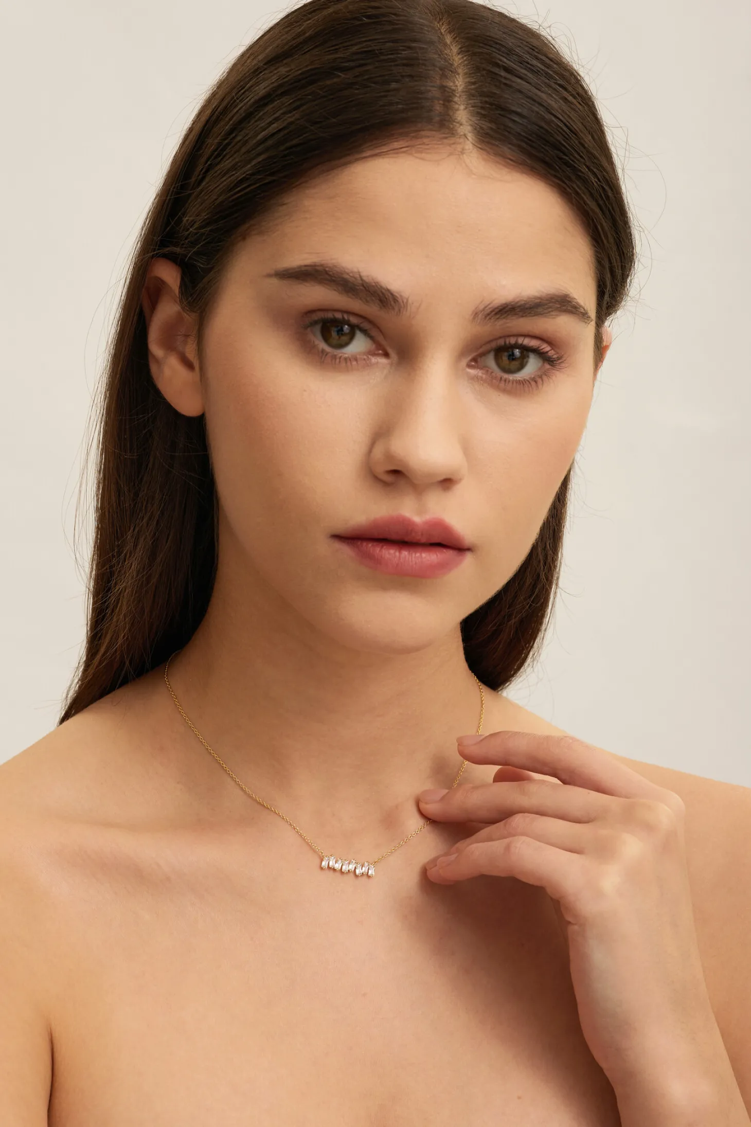 ketting_roma_baguette_2.webp Les Soeurs Ketting Roma Baguette Clear Gold Clearance