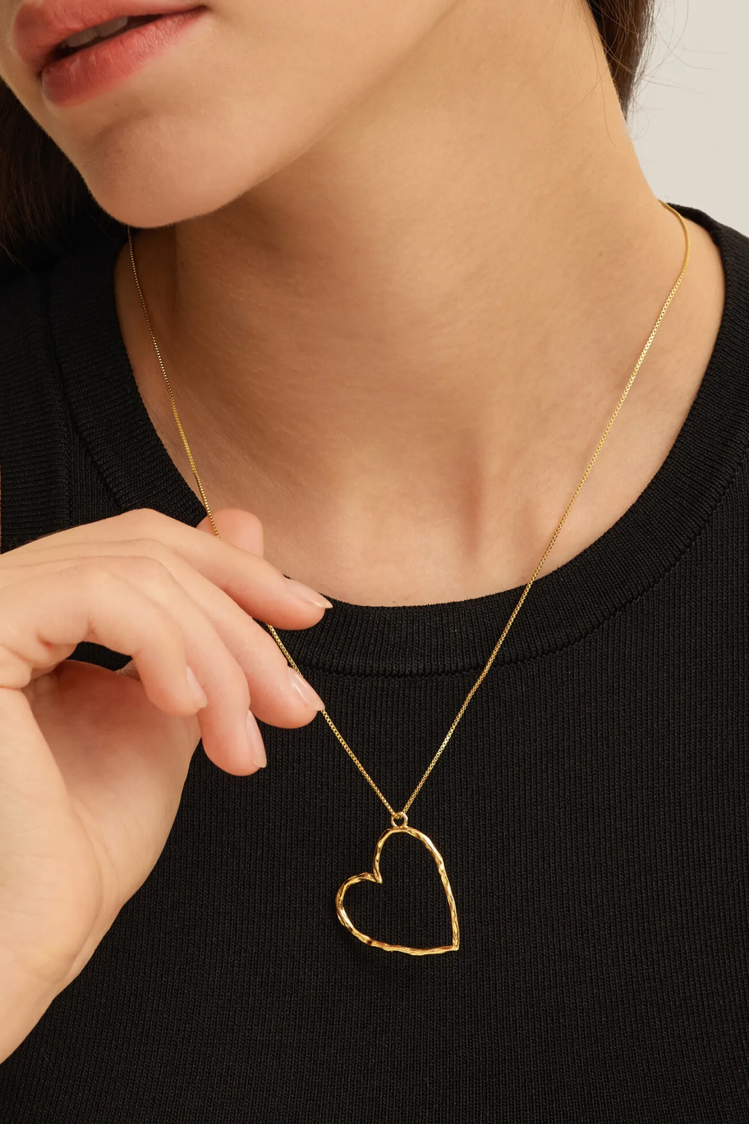 ketting_roni_heart_2.webp Les Soeurs Ketting Roni Heart Gold Sale