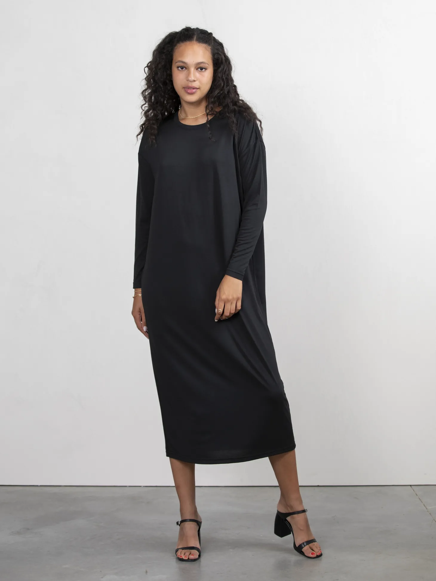 Les Soeurs Lange Jersey Jurk Anne Black Online