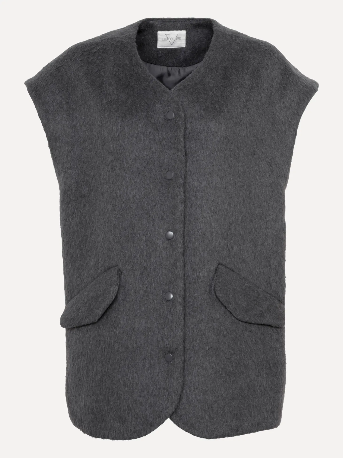 mouwloos_wollen_vest_ayda_7.webp Les Soeurs Mouwloos Wollen Vest Ayda Grey Cheap
