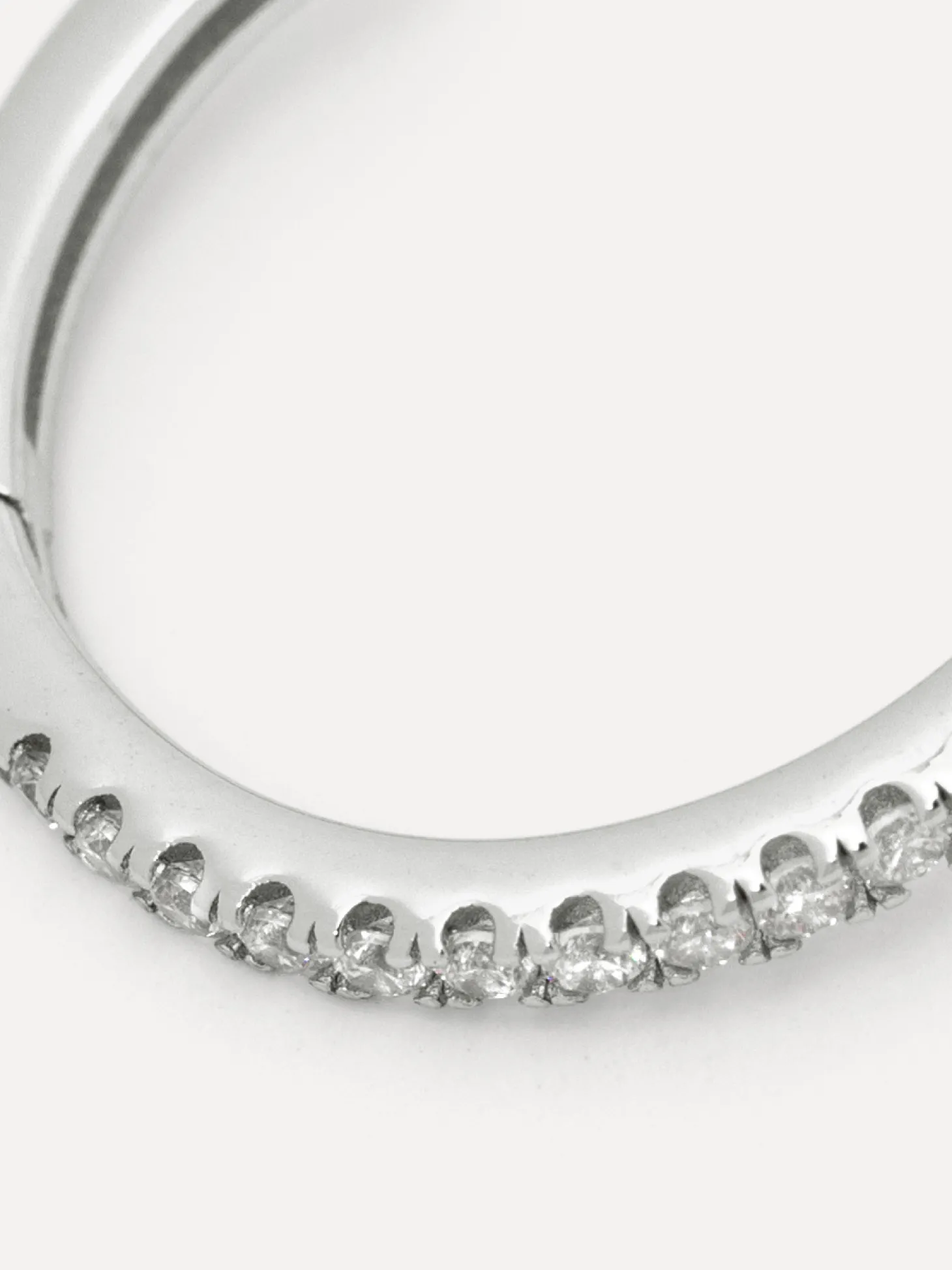 Les Soeurs Oorbel Jeanne Large Strass Silver Cheap