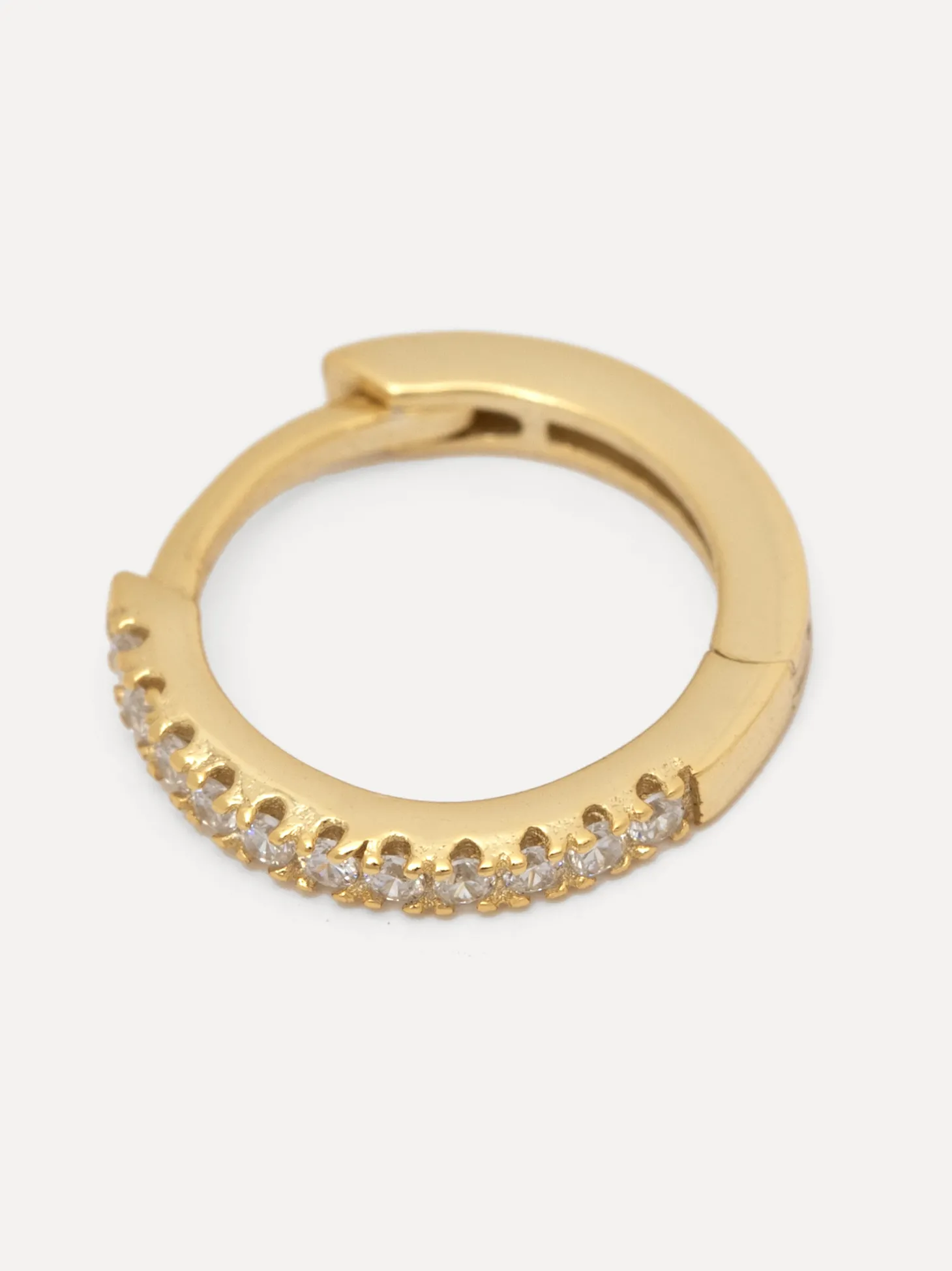 Les Soeurs Oorbel Jeanne Midi Strass Gold Clear New