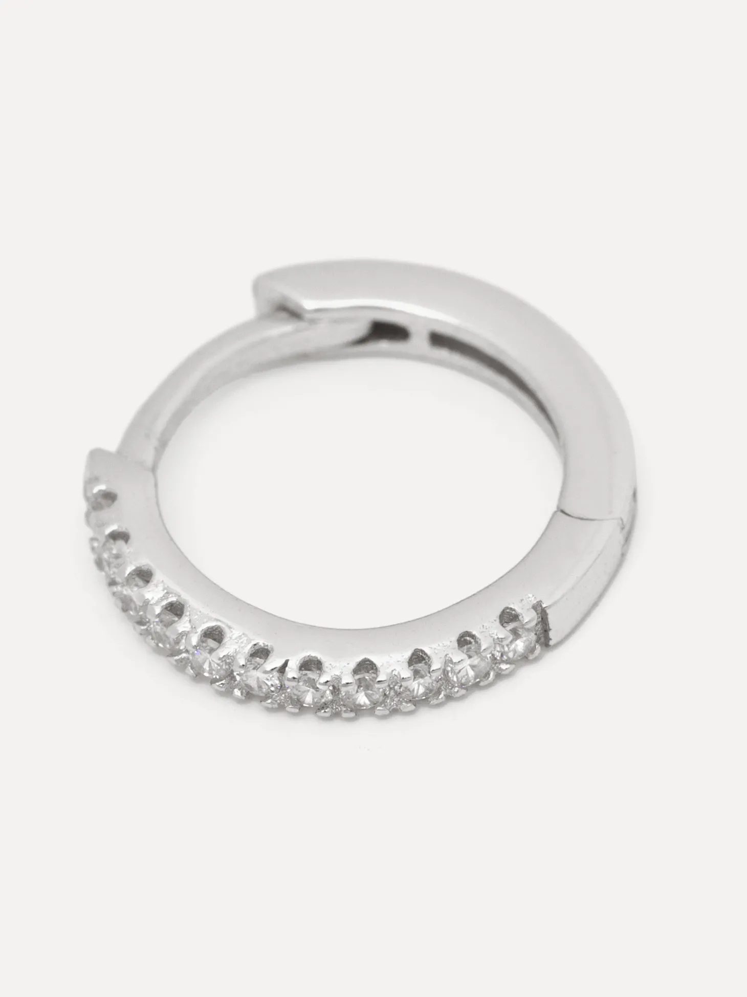 Les Soeurs Oorbel Jeanne Midi Strass Silver Clear Cheap