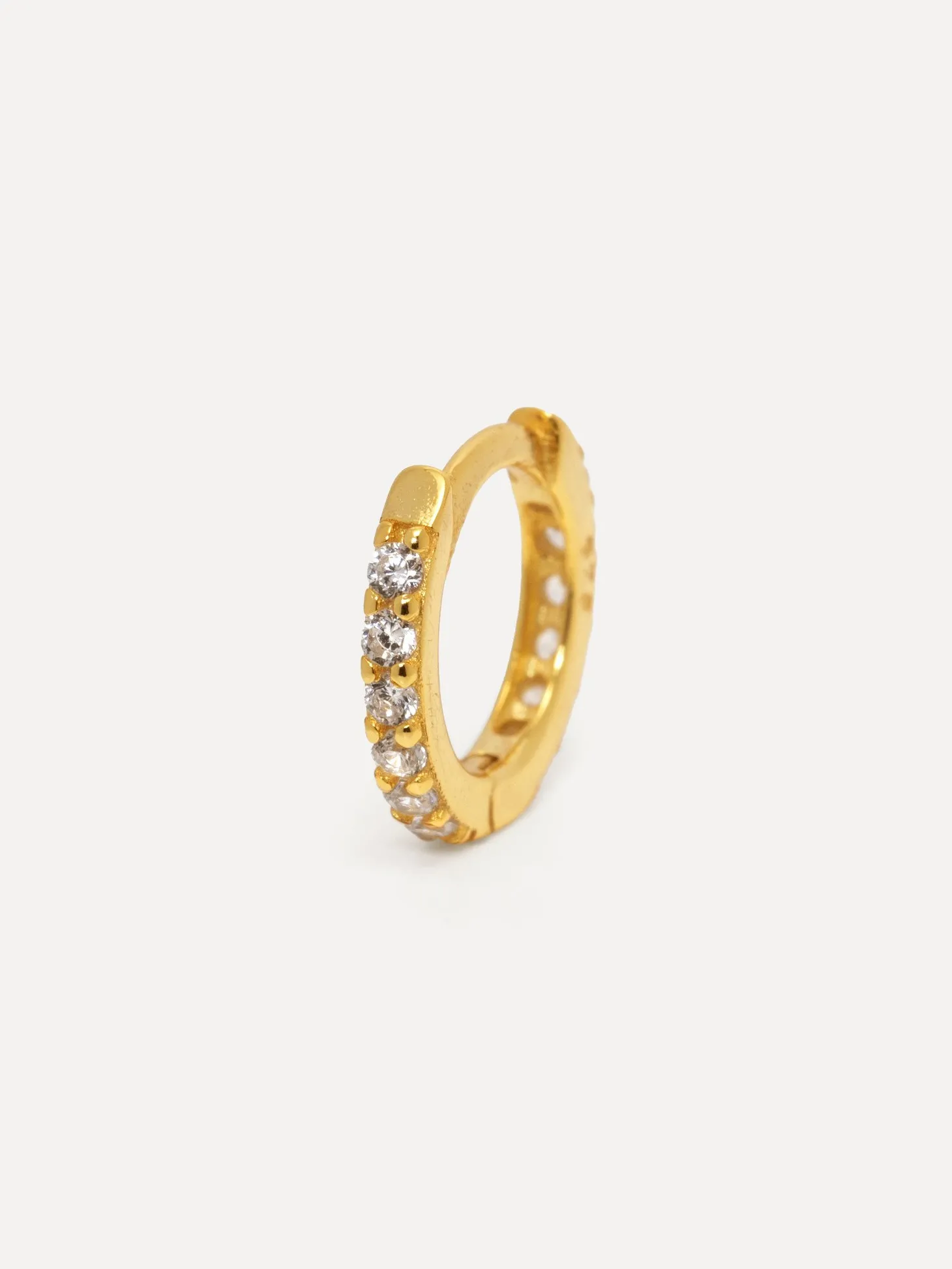 Les Soeurs Oorbel Jeanne Mini Strass Gold Clear New