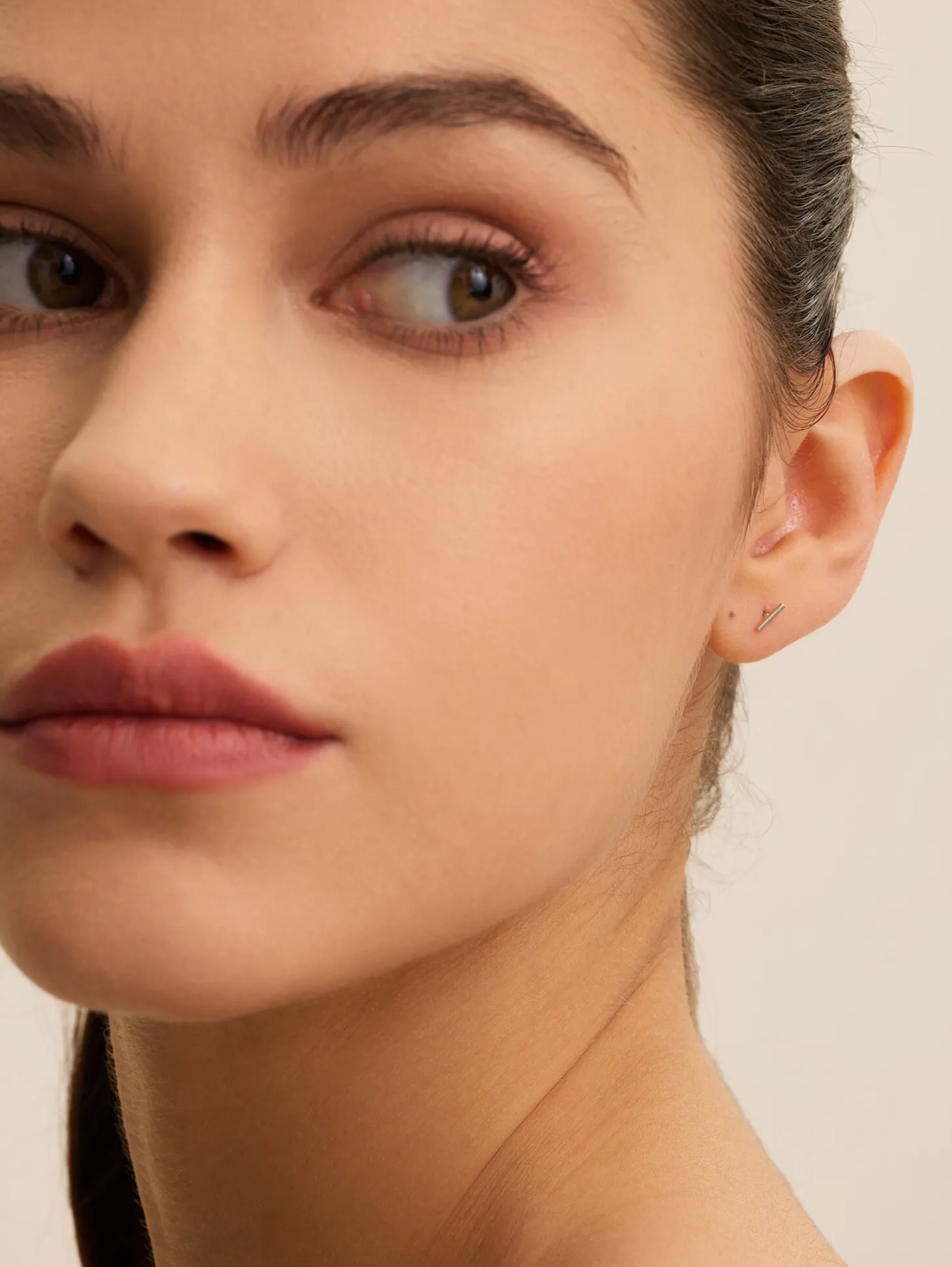 Les Soeurs Oorbel Jolie Barre Mini Silver Outlet