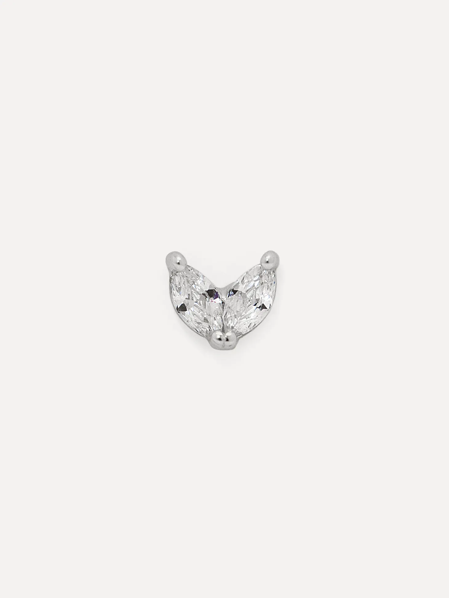 Les Soeurs Oorbel Jolie Double Leaf Silver Discount