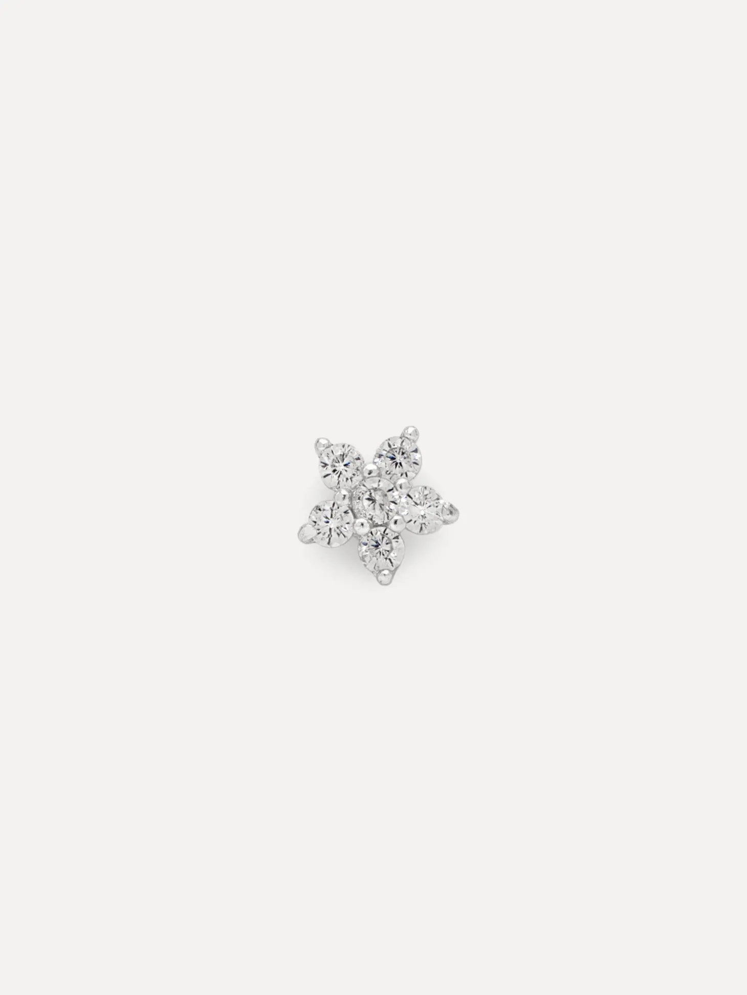 Les Soeurs Oorbel Jolie Flower Strass Silver Hot
