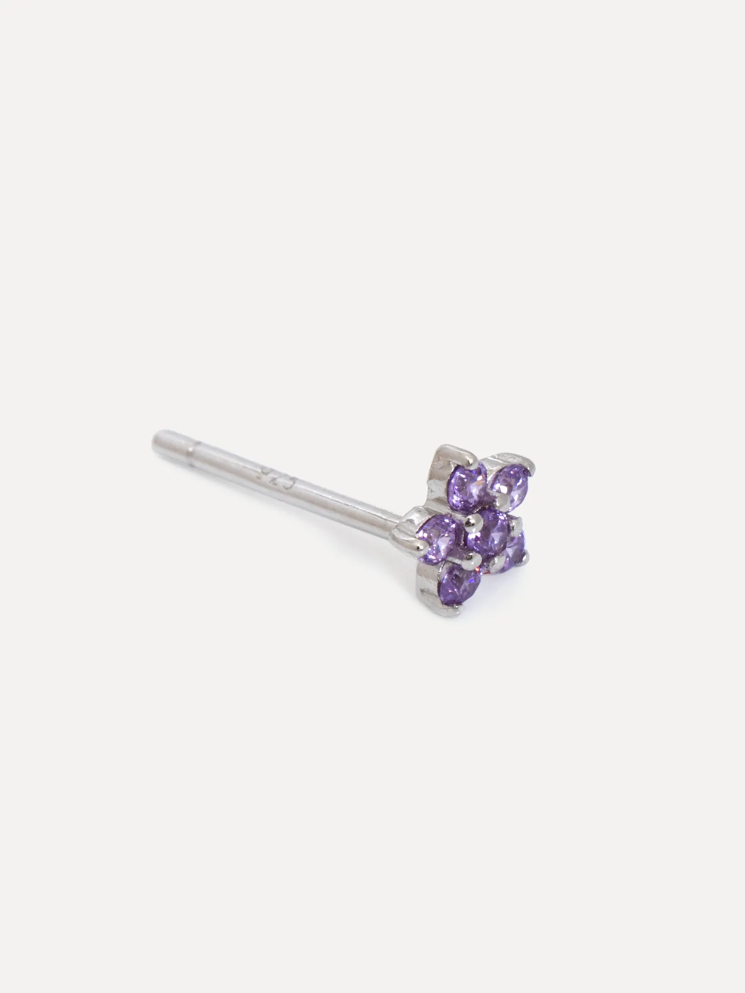 oorbel_jolie_flower_strass_2-3.webp Les Soeurs Oorbel Jolie Flower Strass Purple Silver Store