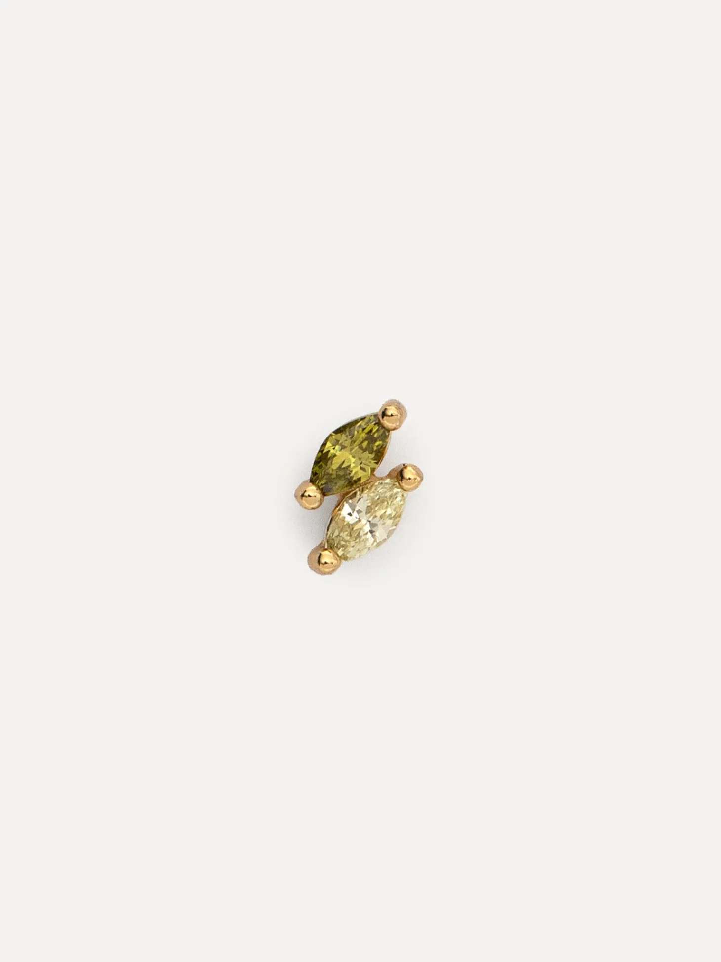 Les Soeurs Oorbel Jolie Marquise Olivine Gold Hot