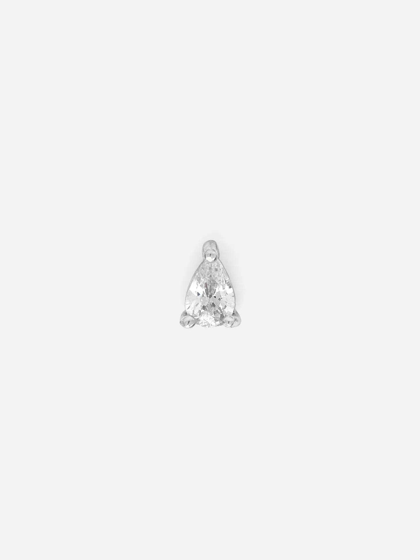 Les Soeurs Oorbel Jolie Pear Strass Silver Sale