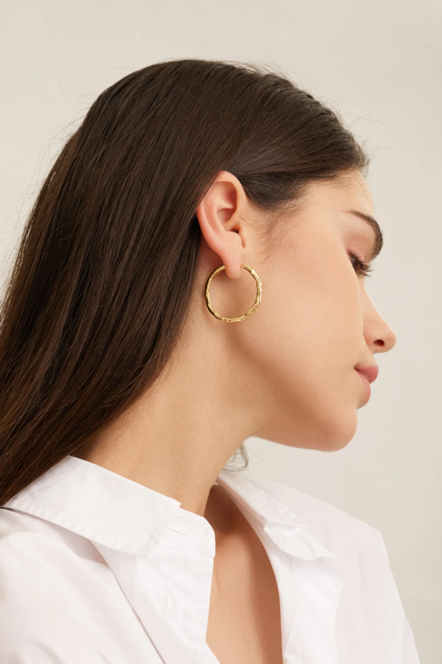 Les Soeurs Oorbellen Set Fara Hammered Gold Online