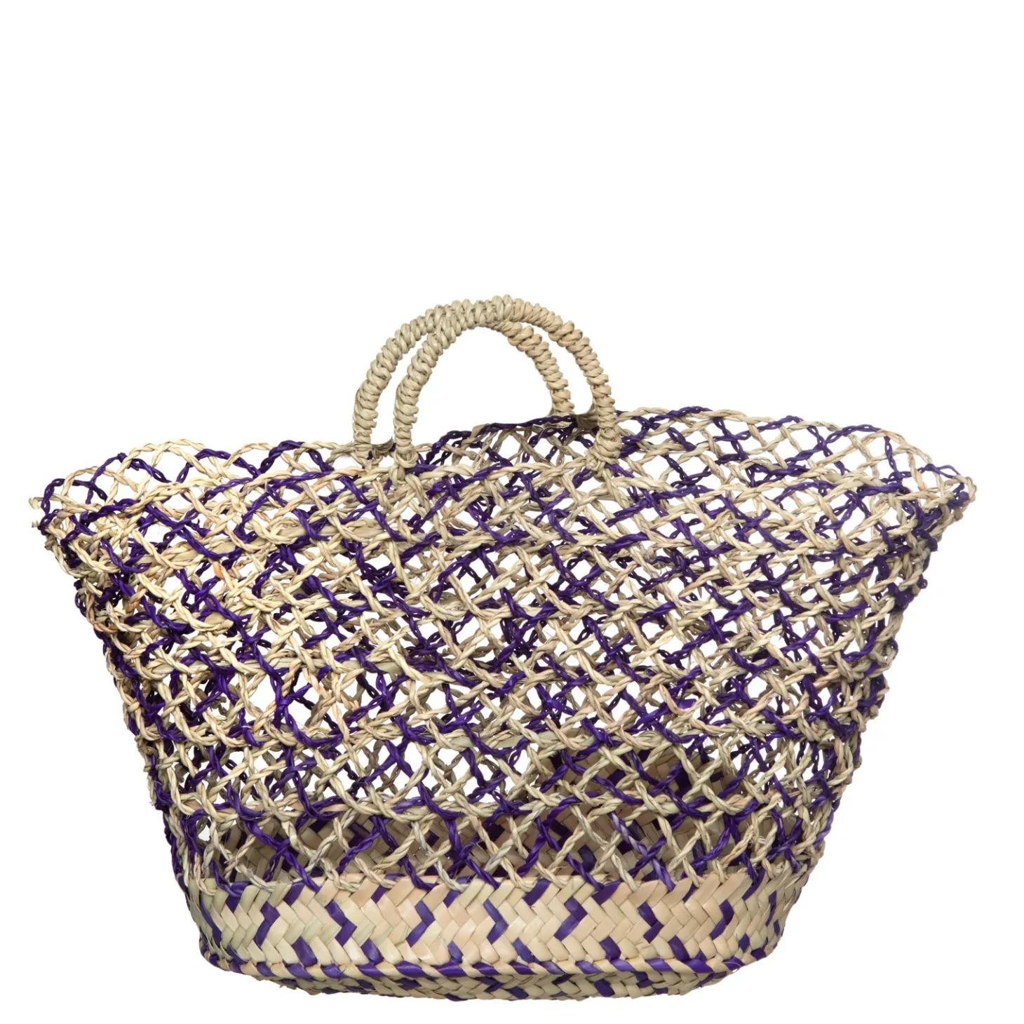 Le Marais Rattan Shopper Large Multi Clearance