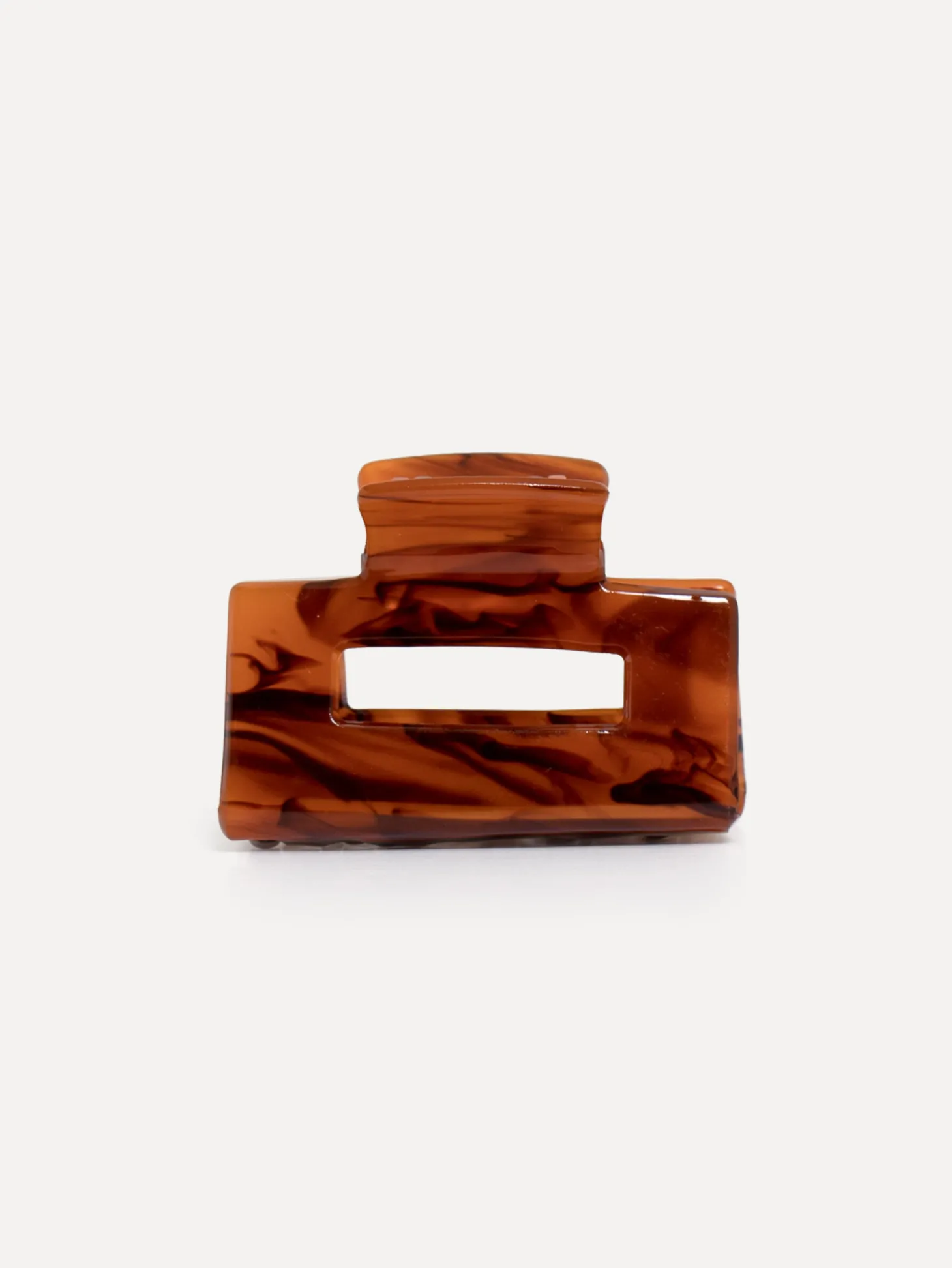 Les Soeurs Resin Haarspeld Rechthoekig Amber Flash Sale