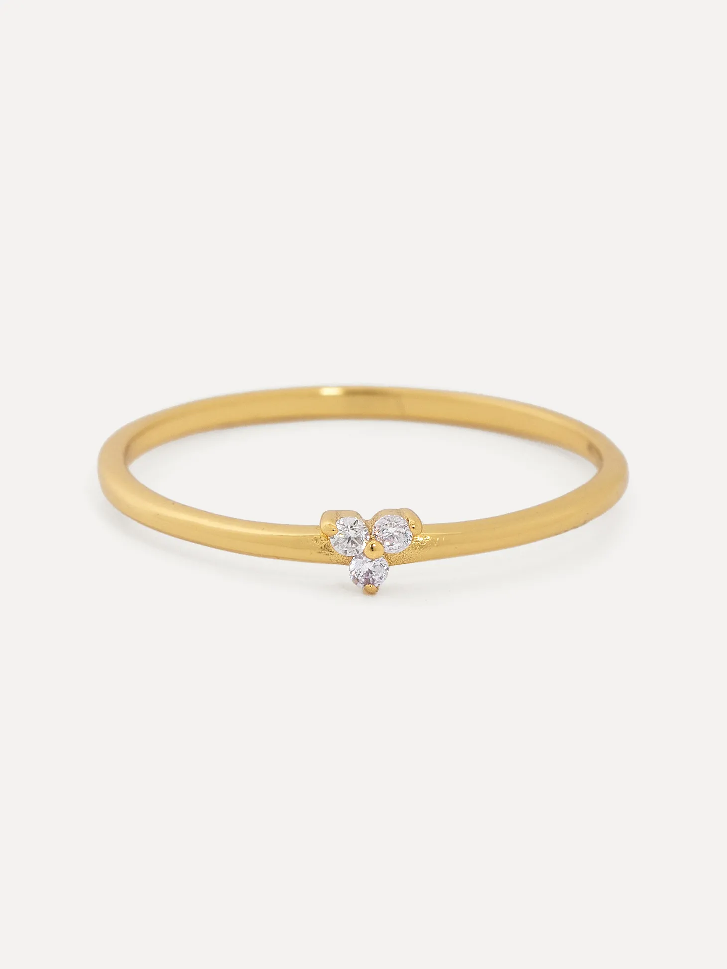 Les Soeurs Ring Chloe Vintage Triangle Gold Fashion