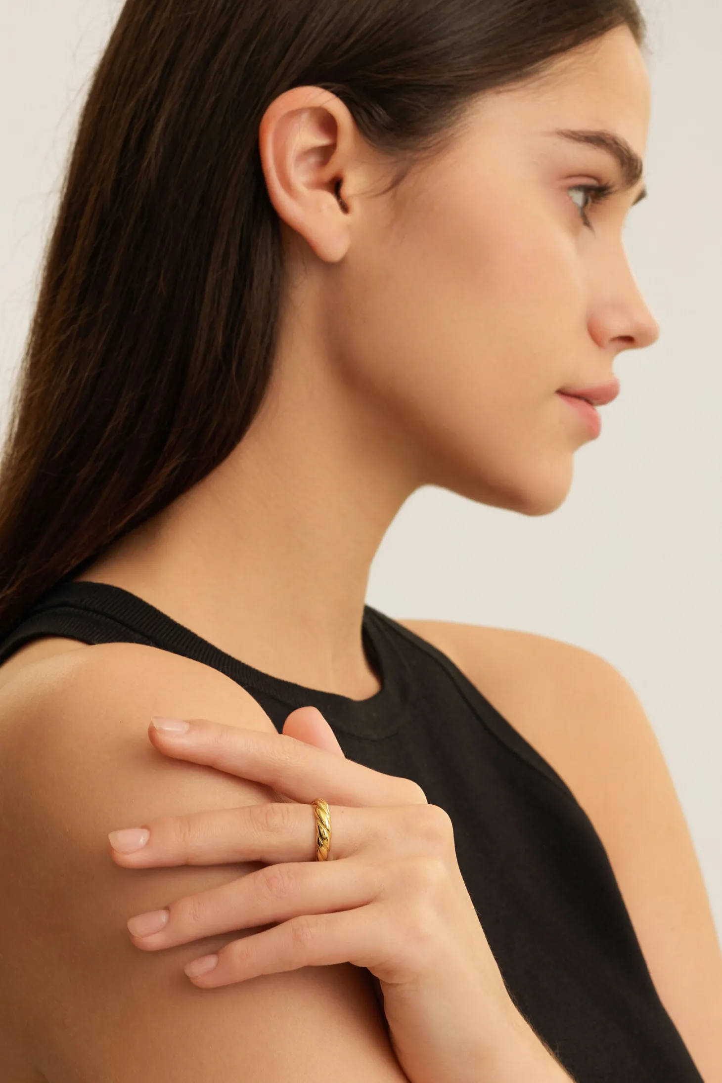 Les Soeurs Ring Gilda Twisted Gold Cheap