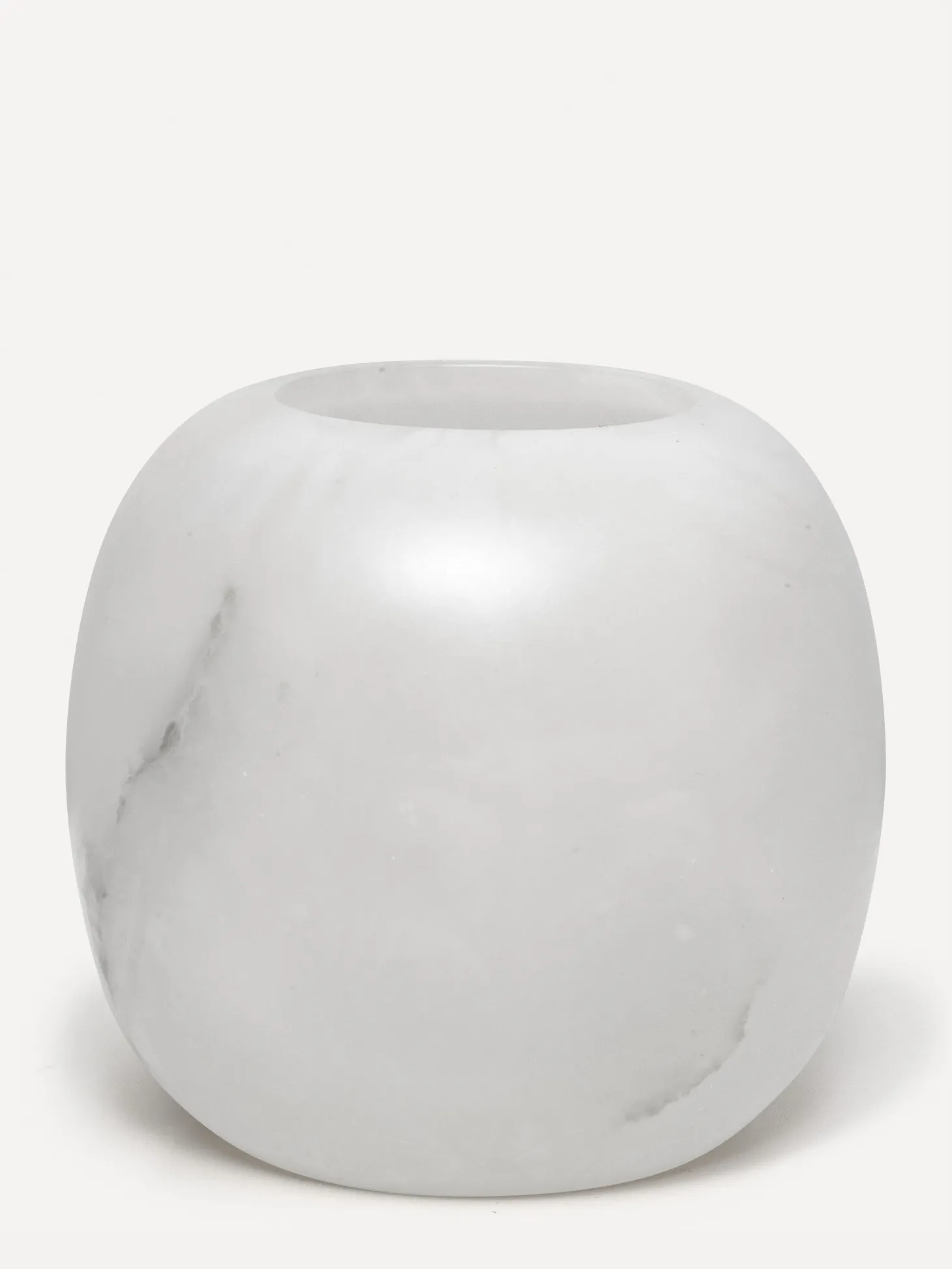 Les Soeurs Ronde Alabaster Waxinelichthouder (Extra Large) White Store