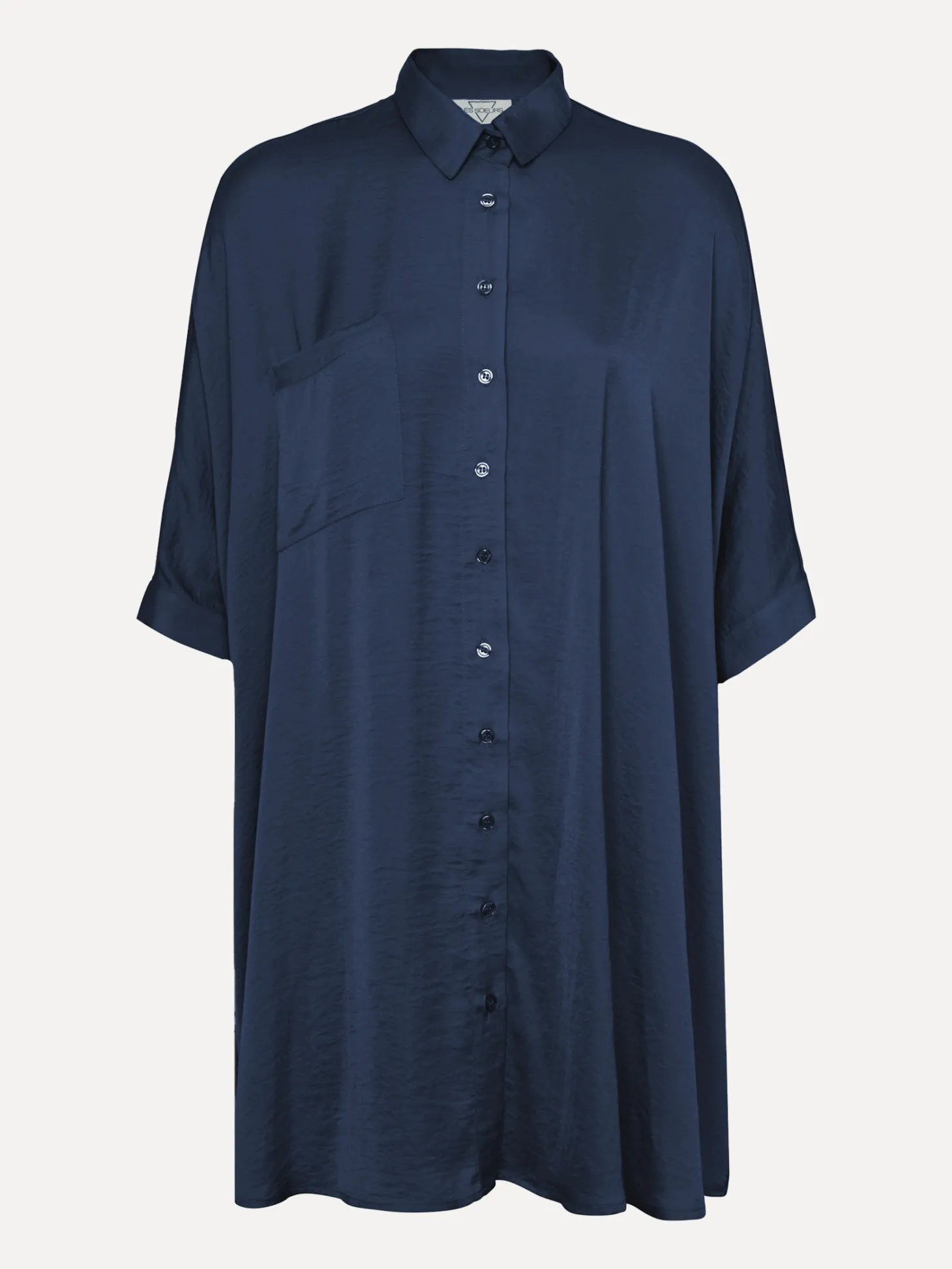 satijn_blousejurk_mason_5.webp Les Soeurs Satijn Blousejurk Mason Dark Blue Discount
