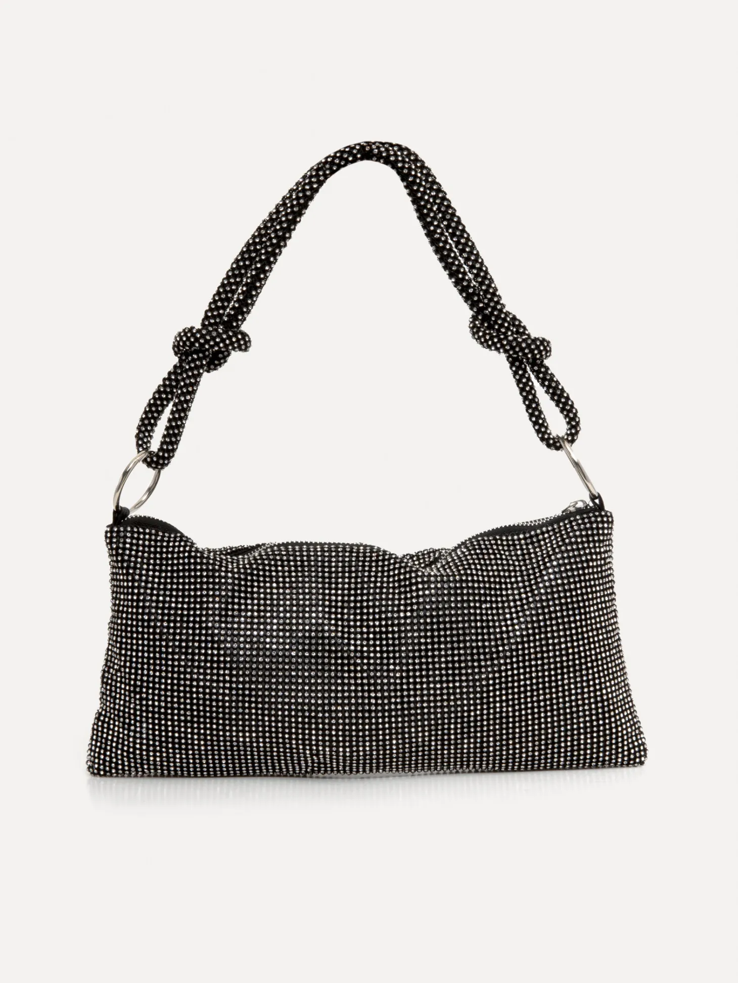 Le Marais Schoudertas Yuna Black/Silver Strass Flash Sale