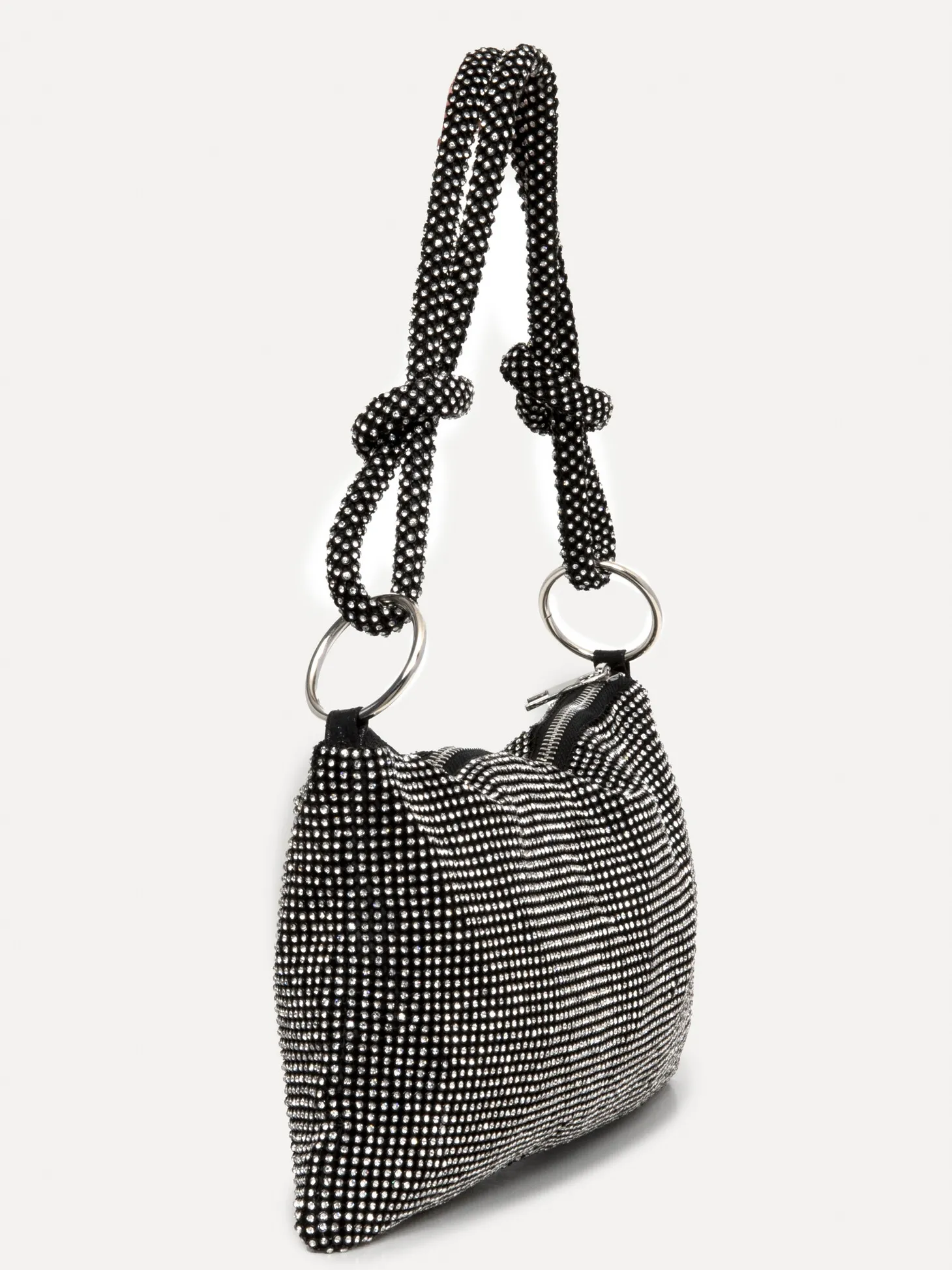 schoudertas_yuna_3.webp Le Marais Schoudertas Yuna Black/Silver Strass Flash Sale