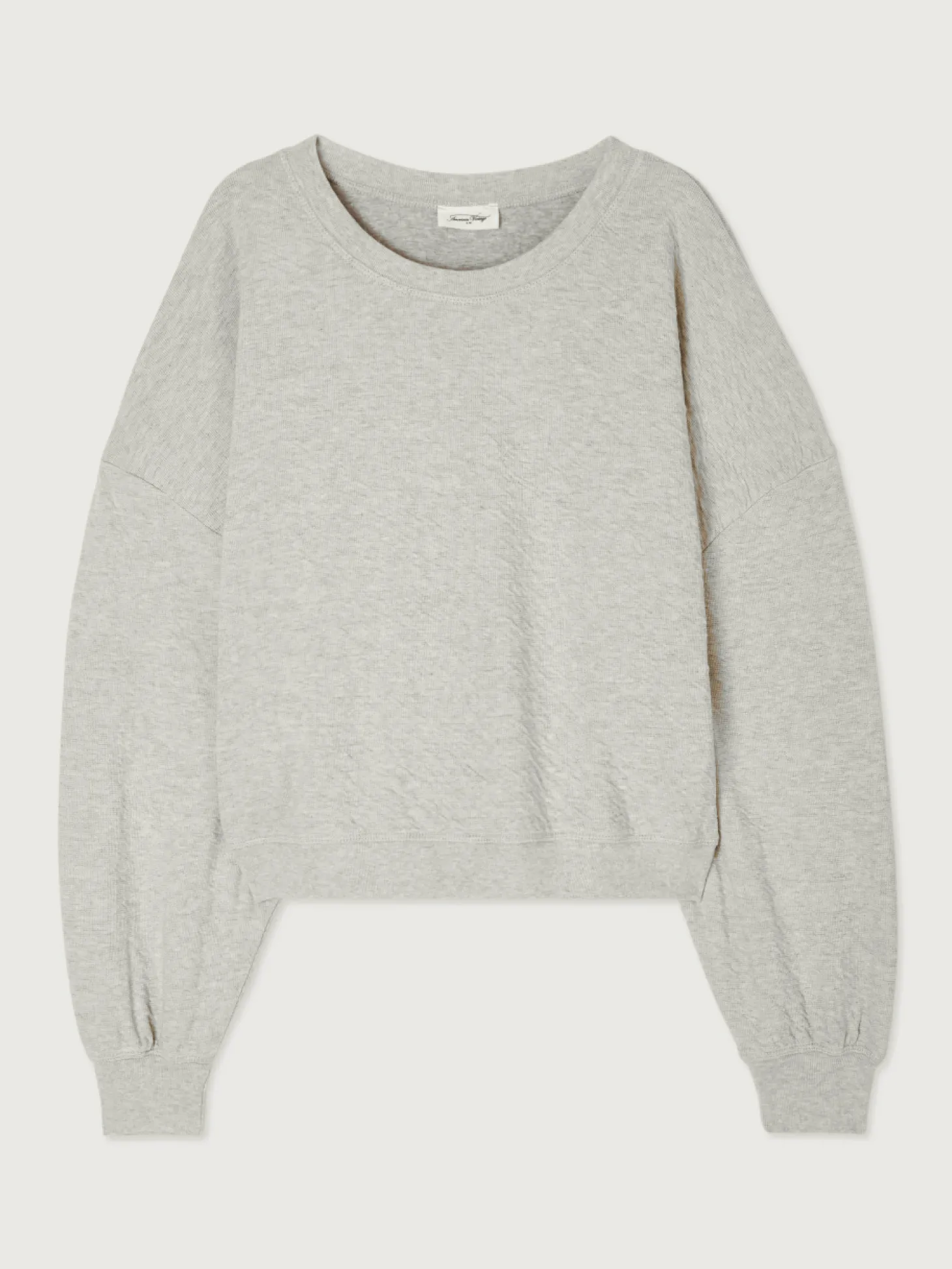 American Vintage Sweat Yatcastle Gris Chine New