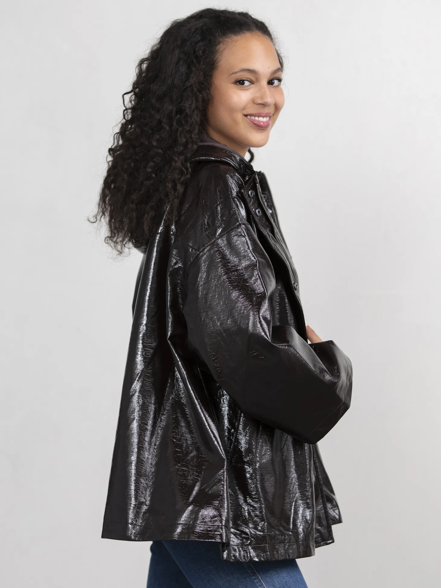 vegan_leren_jas_violet_3-1.webp Les Soeurs Vegan Leren Jas Violet Dark Brown Flash Sale
