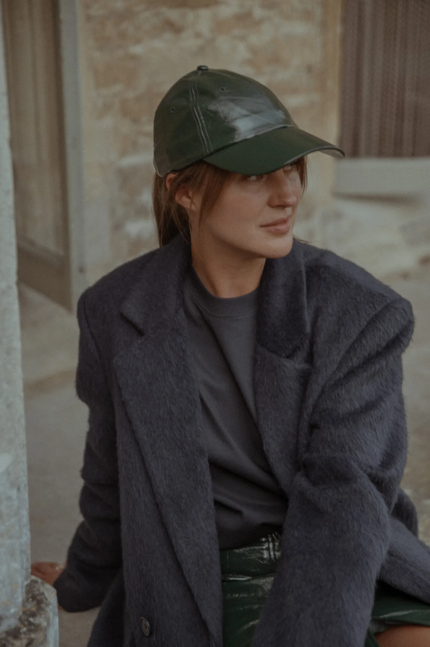 Les Soeurs Vegan Leren Pet Poppy Dark Green Hot