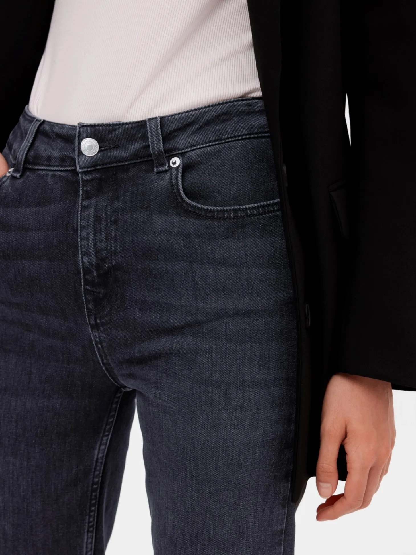 vervaagd_bootcut_jeans_tone_2.webp Selected Vervaagd Bootcut Jeans Tone Black Denim Clearance