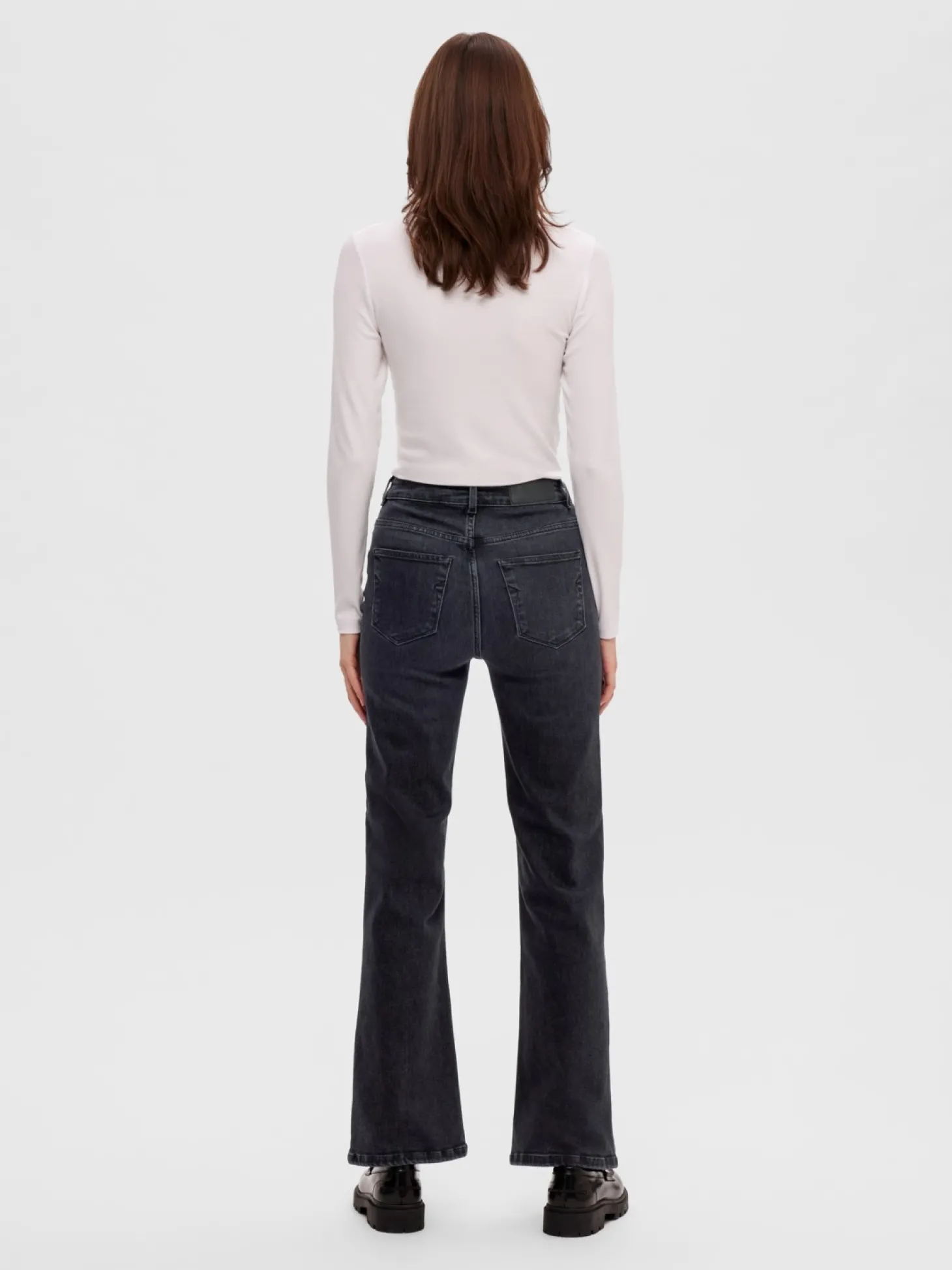 vervaagd_bootcut_jeans_tone_5.webp Selected Vervaagd Bootcut Jeans Tone Black Denim Clearance